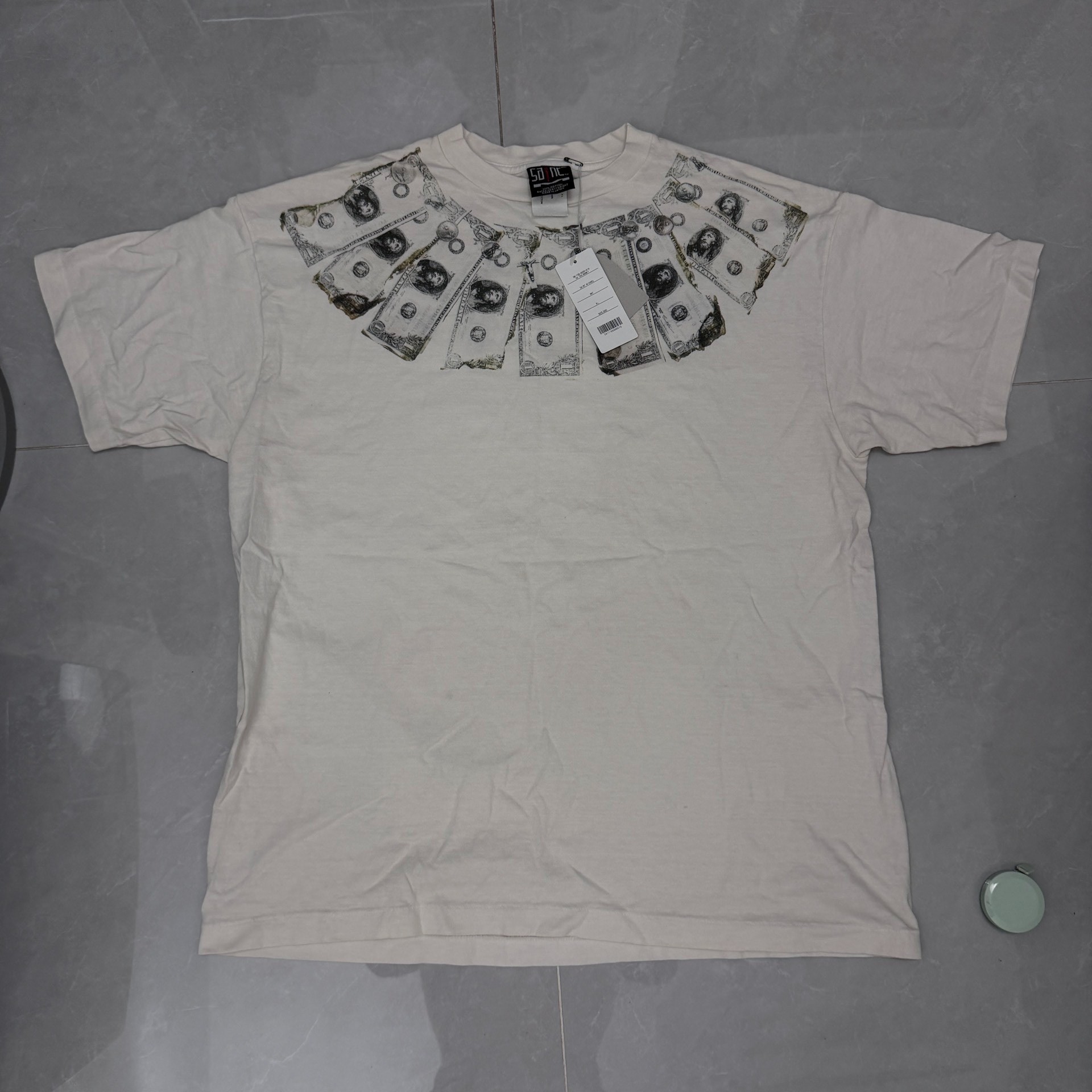 Saint Michael Dollar Print Short Sleeve Tee