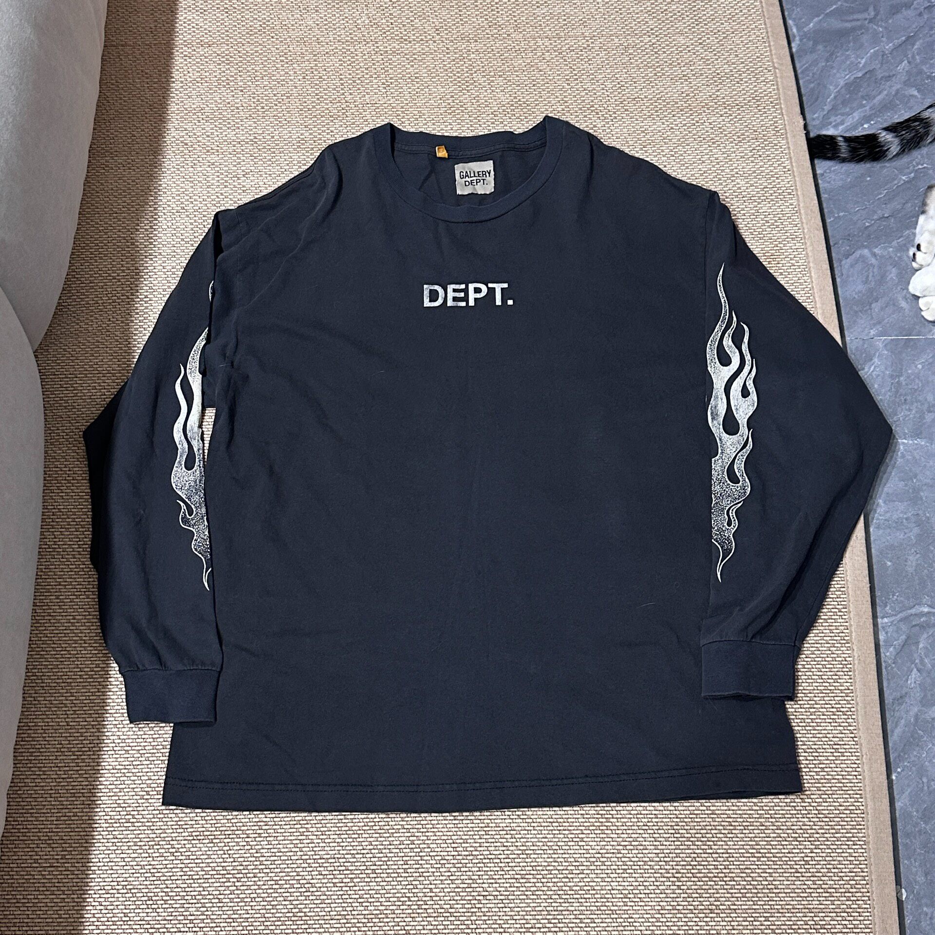 Gallery Dept Flame Washed Long Sleeve Tee