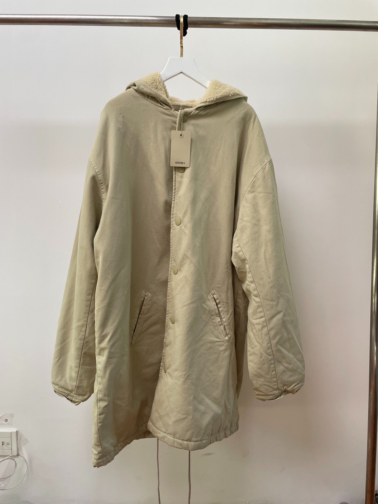Yeezy Season4 Fleece Hooded Coat