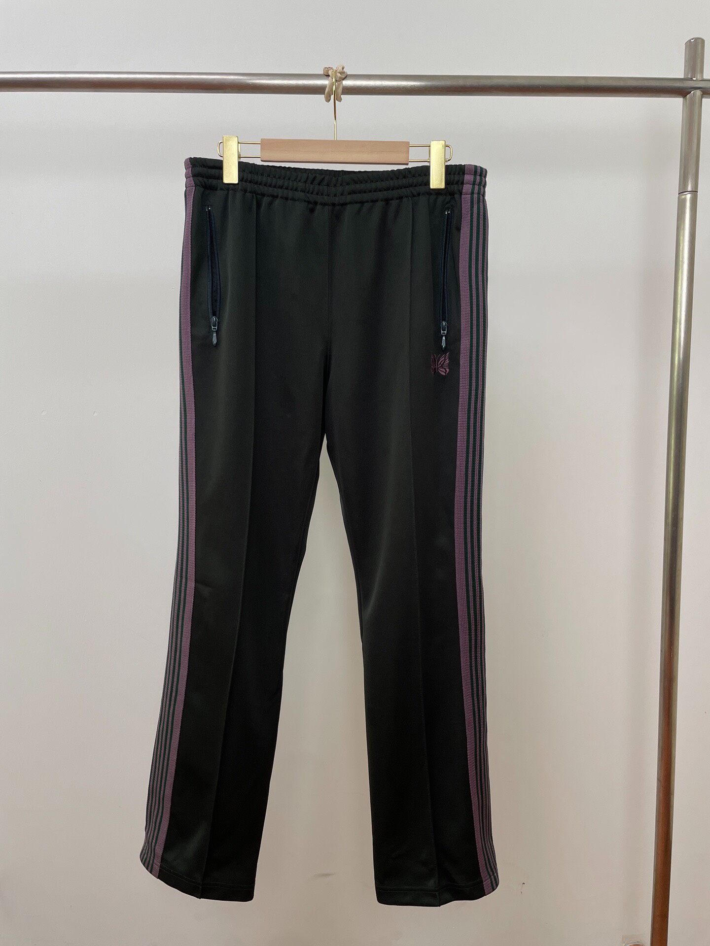 Needles Green Loose Straight Track Pants