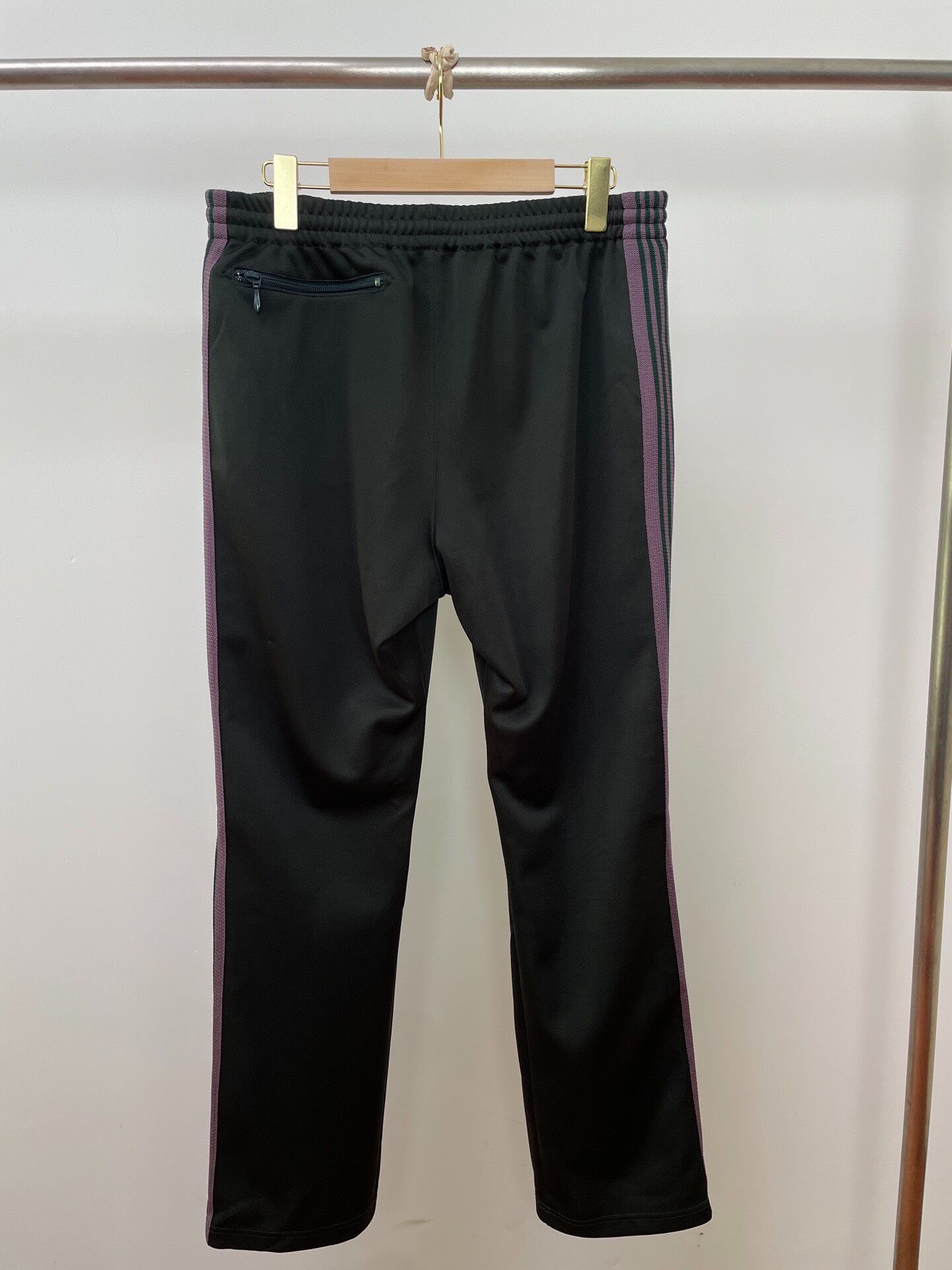 Needles Green Loose Straight Track Pants — front
