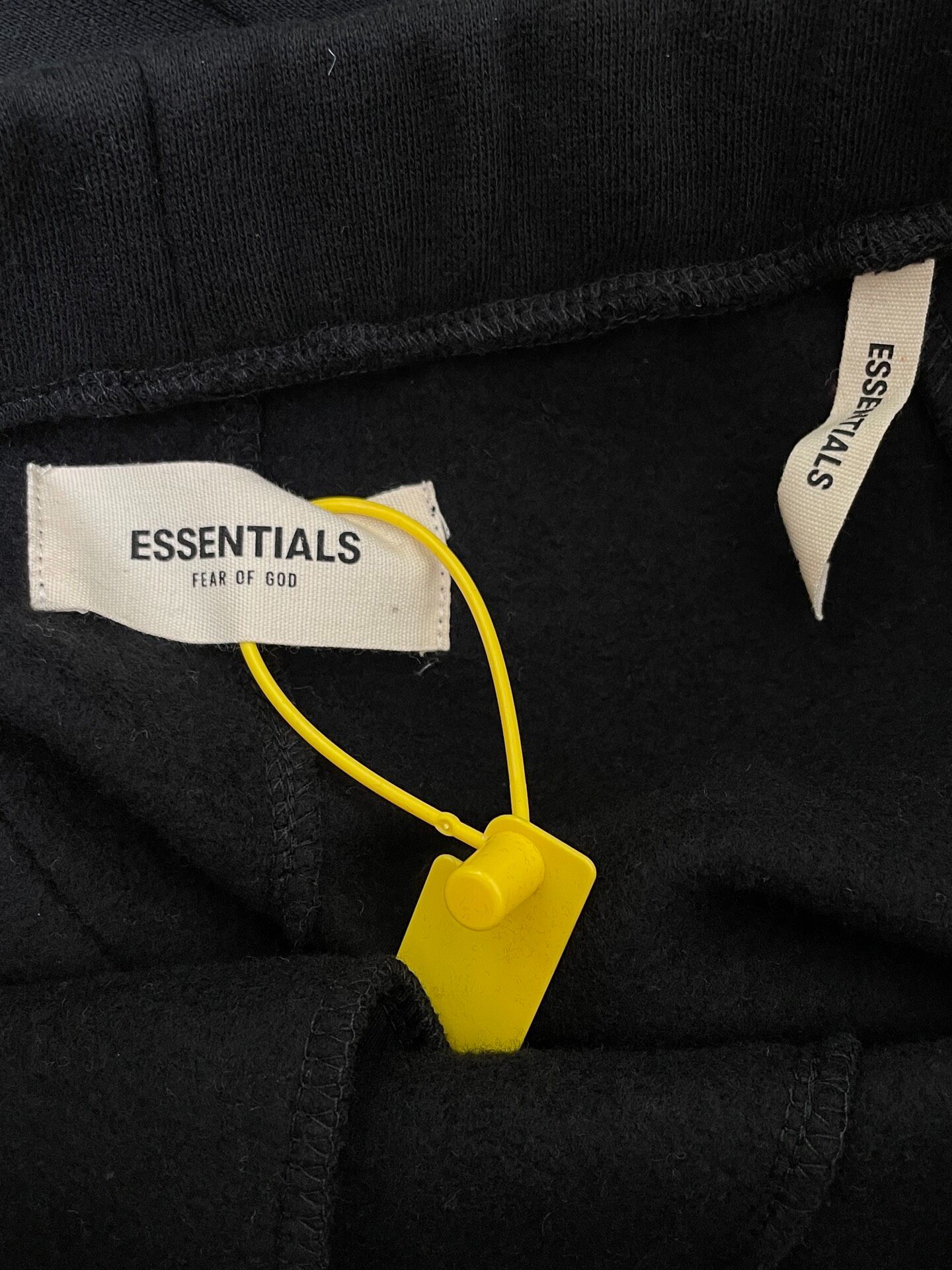Fear of God Essentials Black Sweatpants — detail