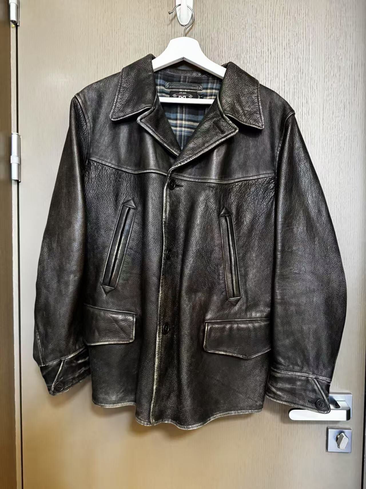 RRL Brakeman Leather Jacket