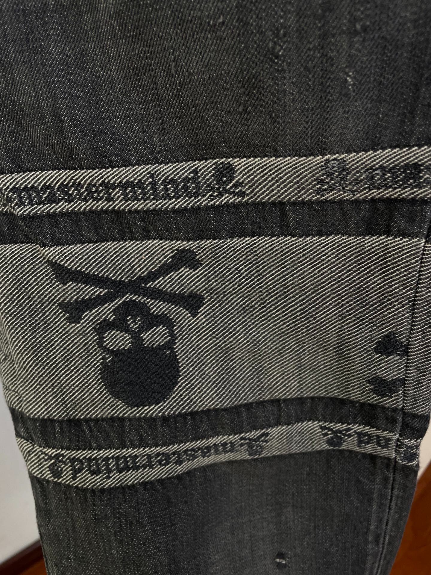 Mastermind Japan Skull Straight Denim Jeans — back