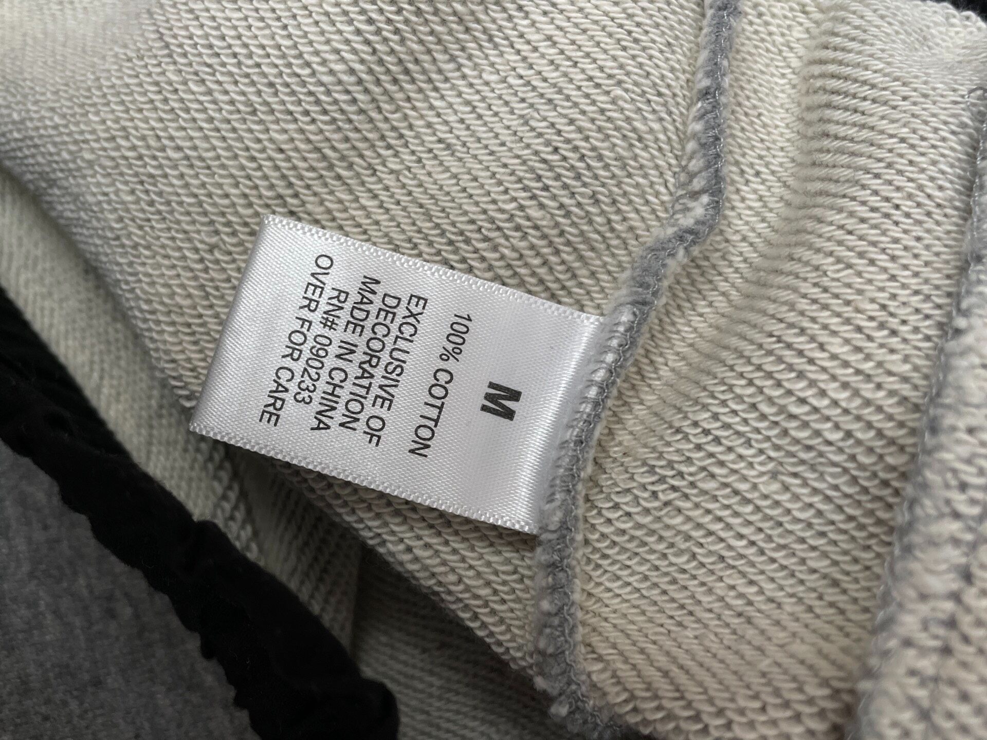 Fear of God Essentials Gray Sweatpants — label