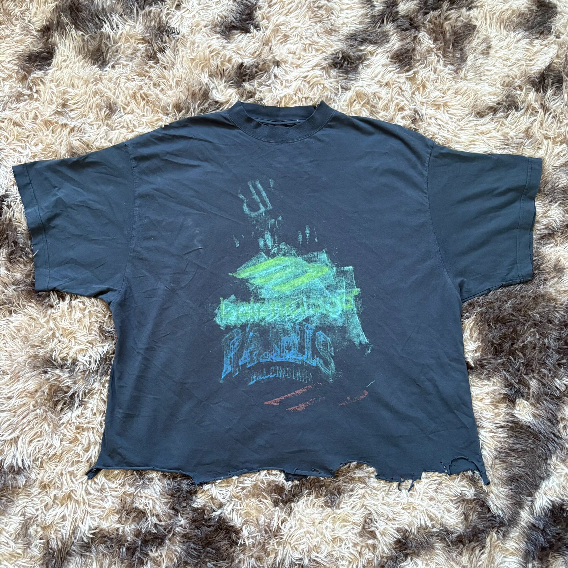 Balenciaga 25SS Faded Graphic T-Shirt