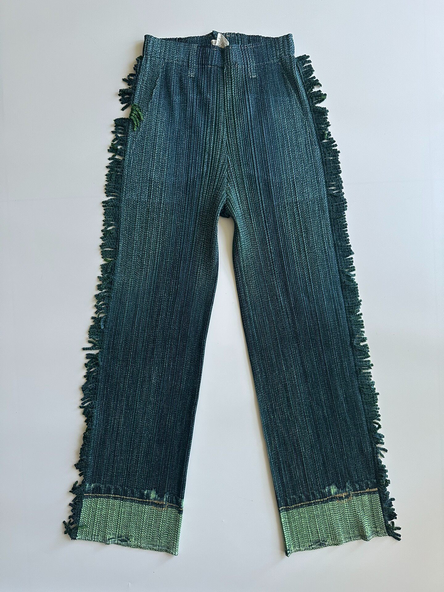 Issey Miyake Pleats Please Fringed Trousers