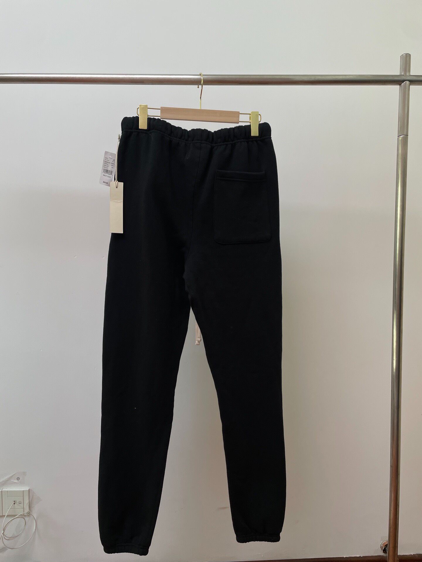 Fear Of God Essentials Black Sweatpants — front