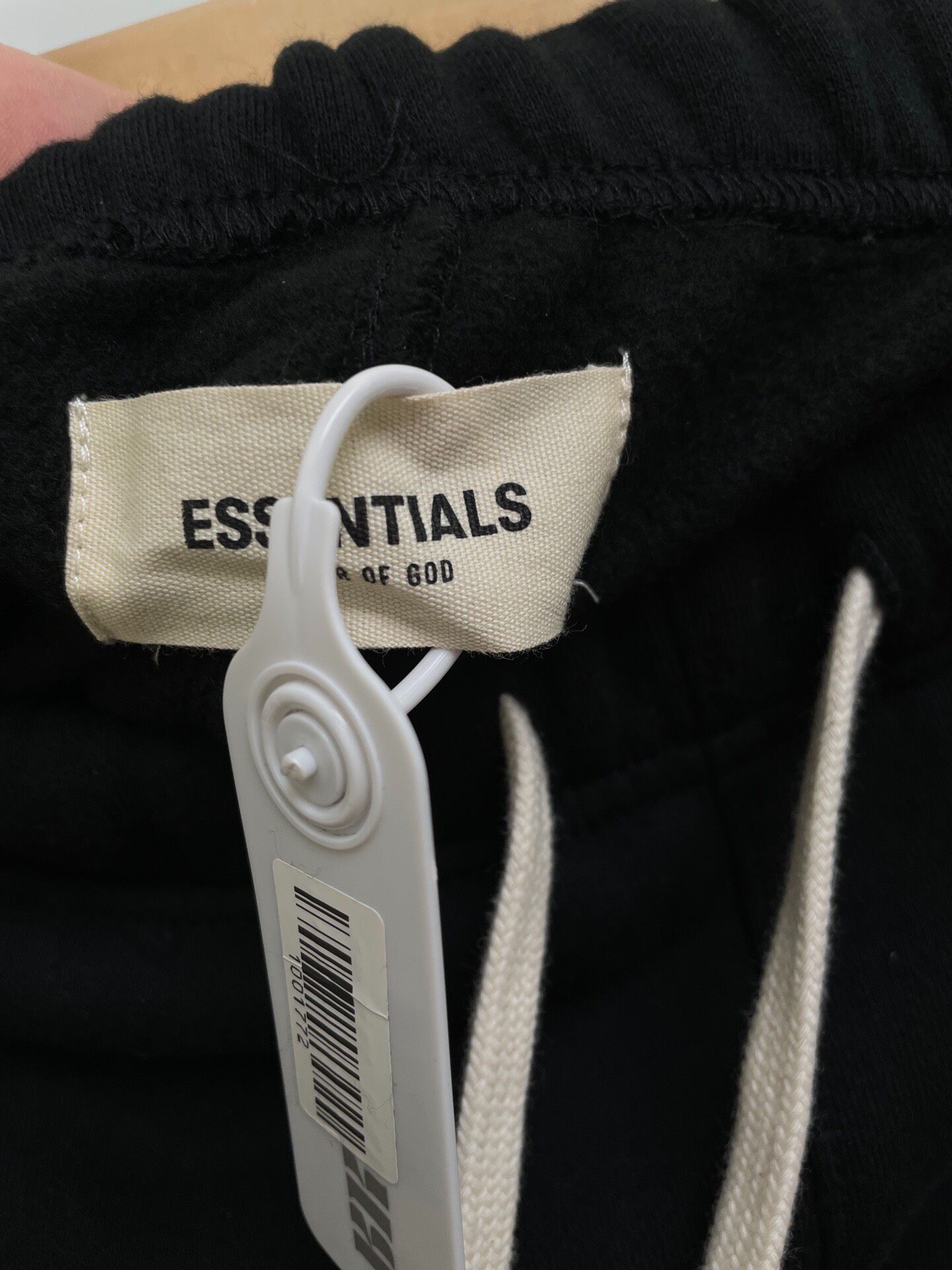 Fear Of God Essentials Black Sweatpants — back