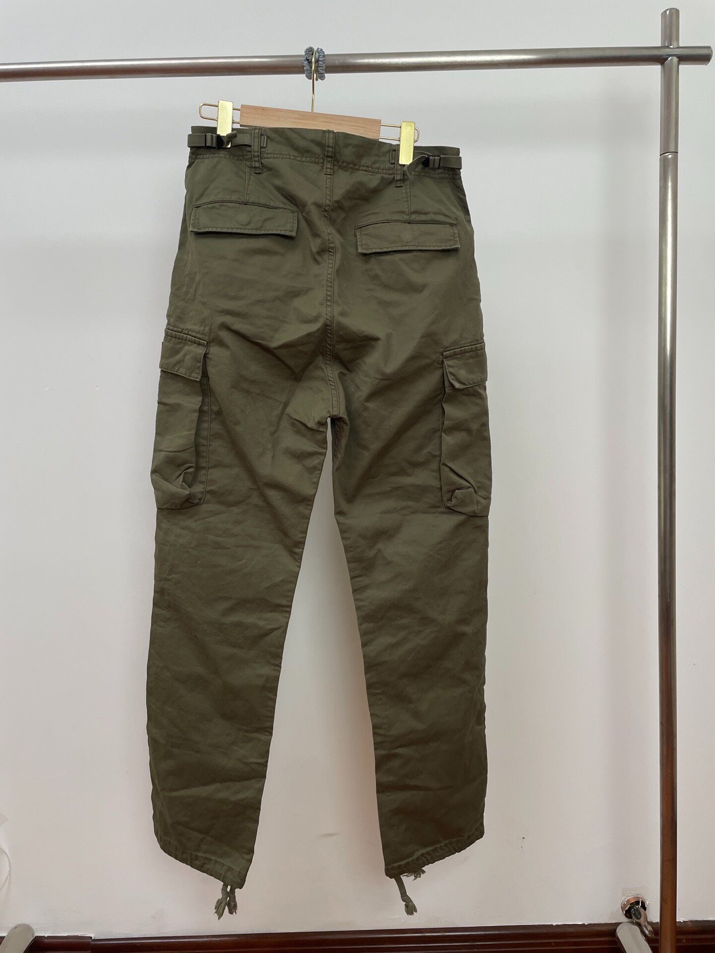 Neighborhood Olive Green Cargo Pants — front