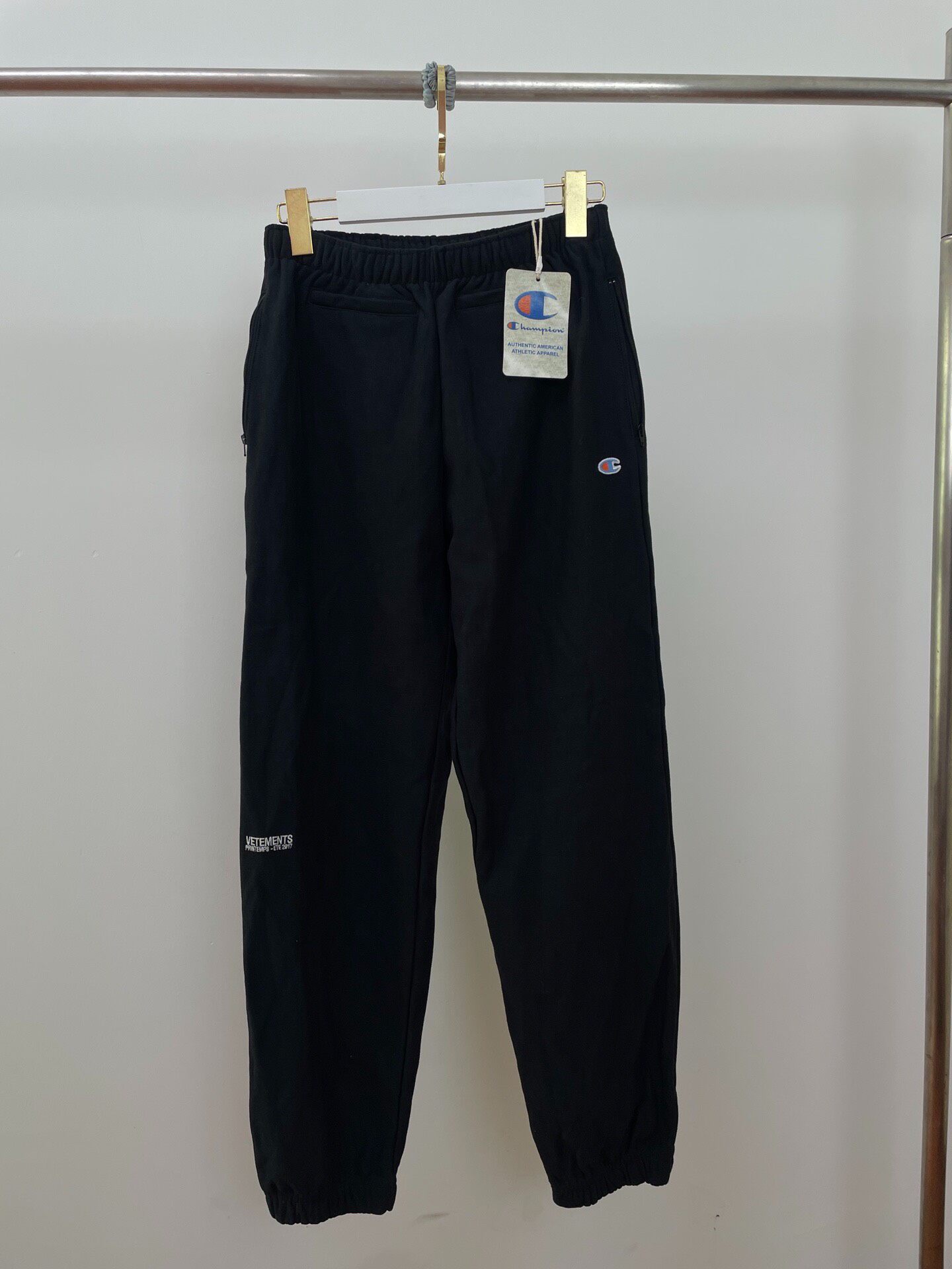 Vetements x Champion Black Sweatpants