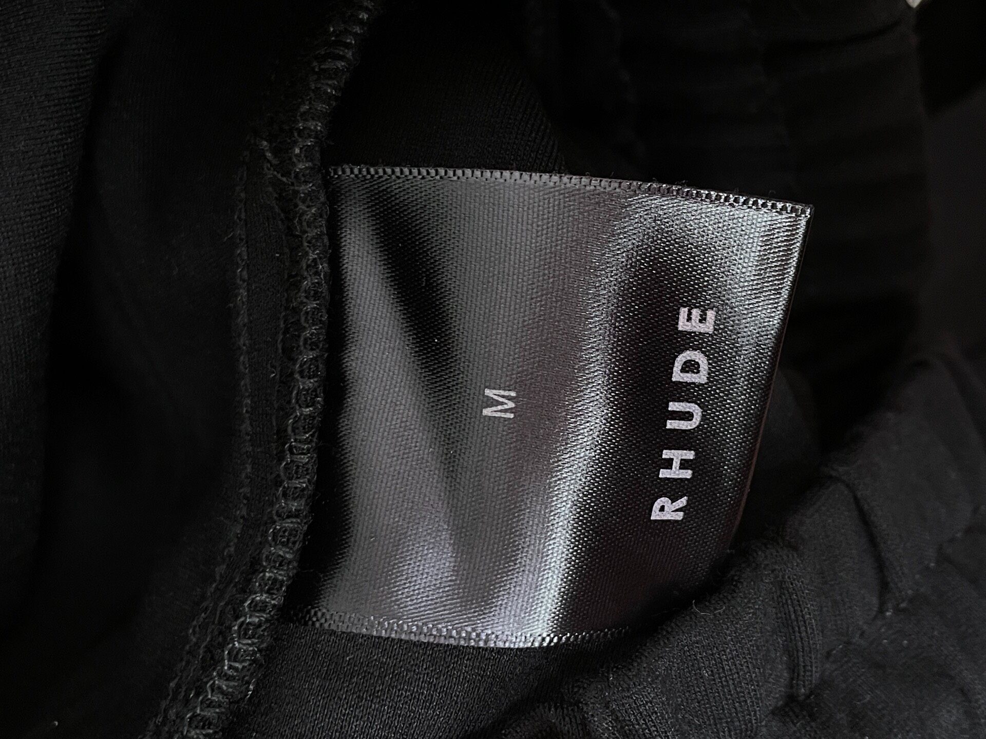 Song For The Mute Slim Black Trousers — label