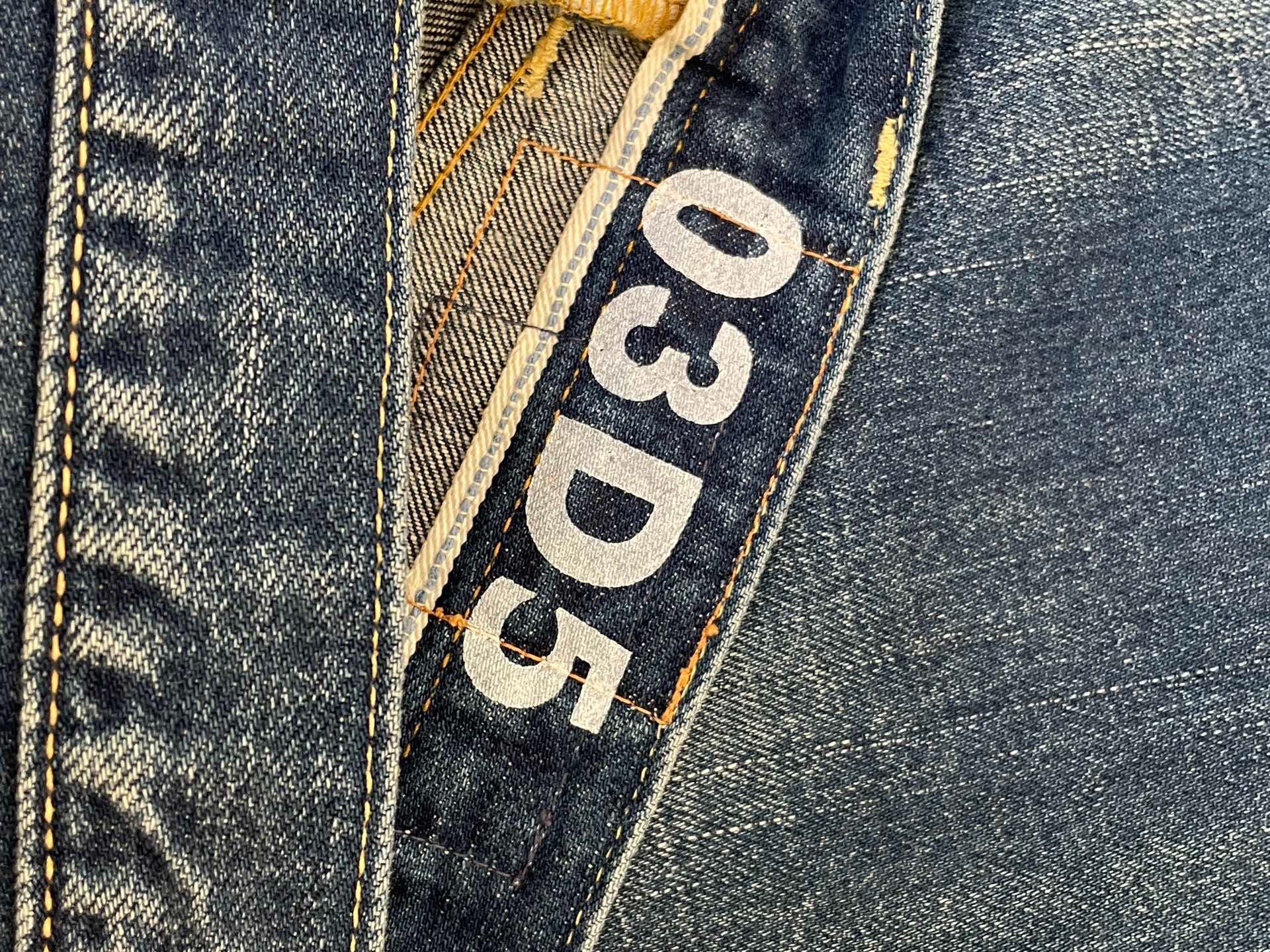 Visvim New Straight Blue Denim Jeans — label