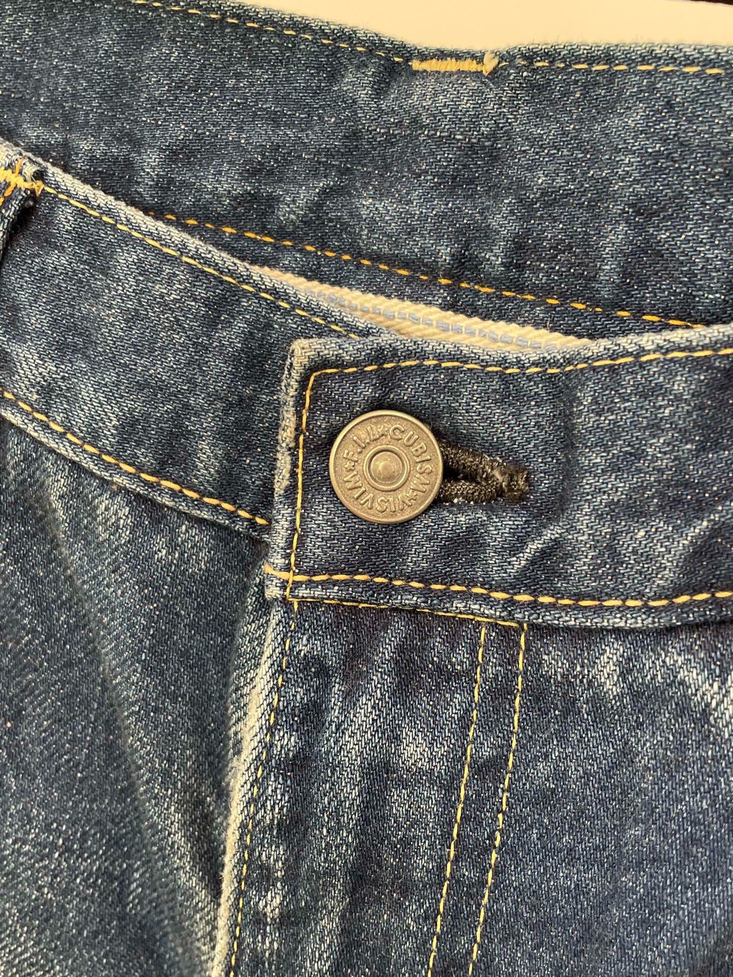 Visvim New Straight Blue Denim Jeans — detail