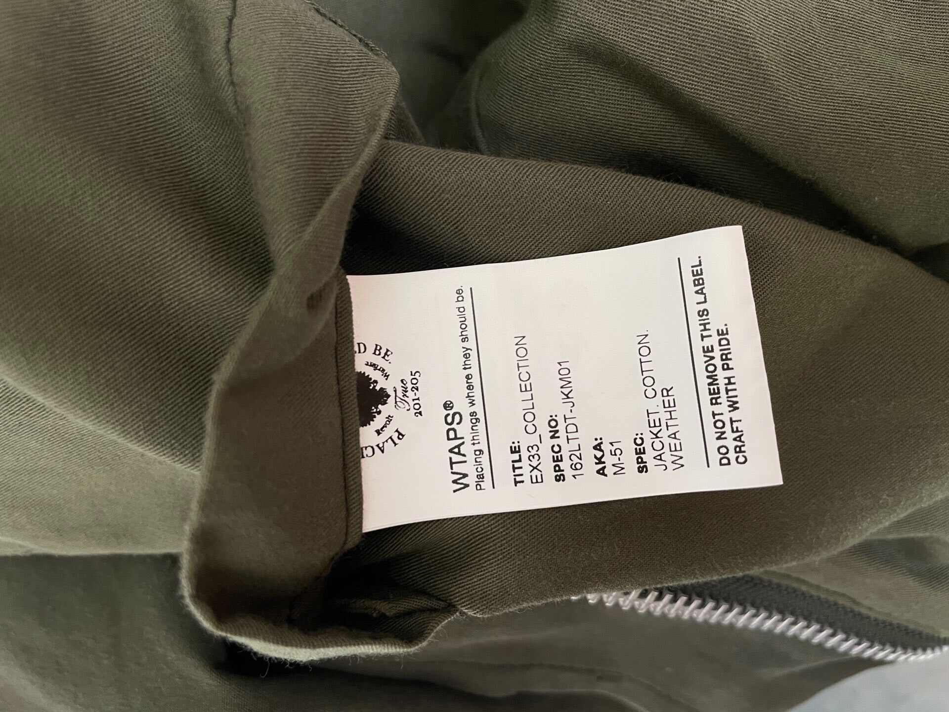 WTAPS 16AW M51 Fishtail Parka — back
