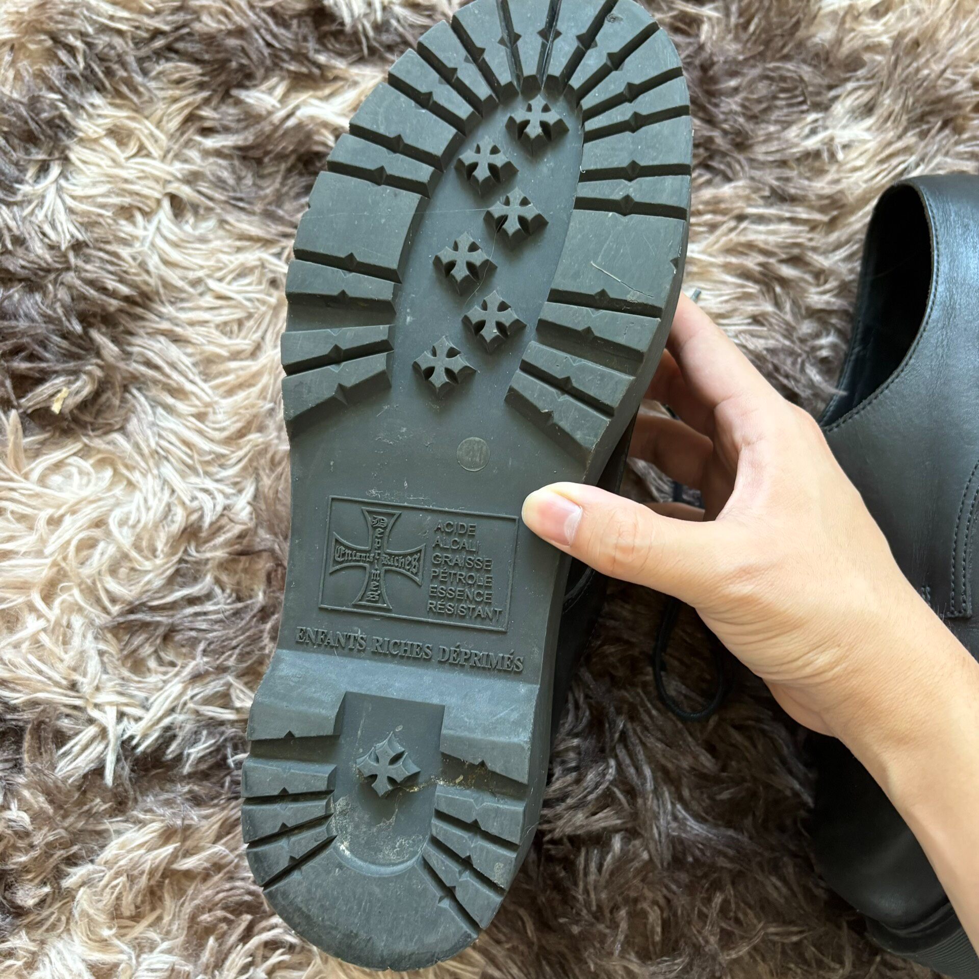 Enfants Riches Deprimes Limited Derby Shoes — label