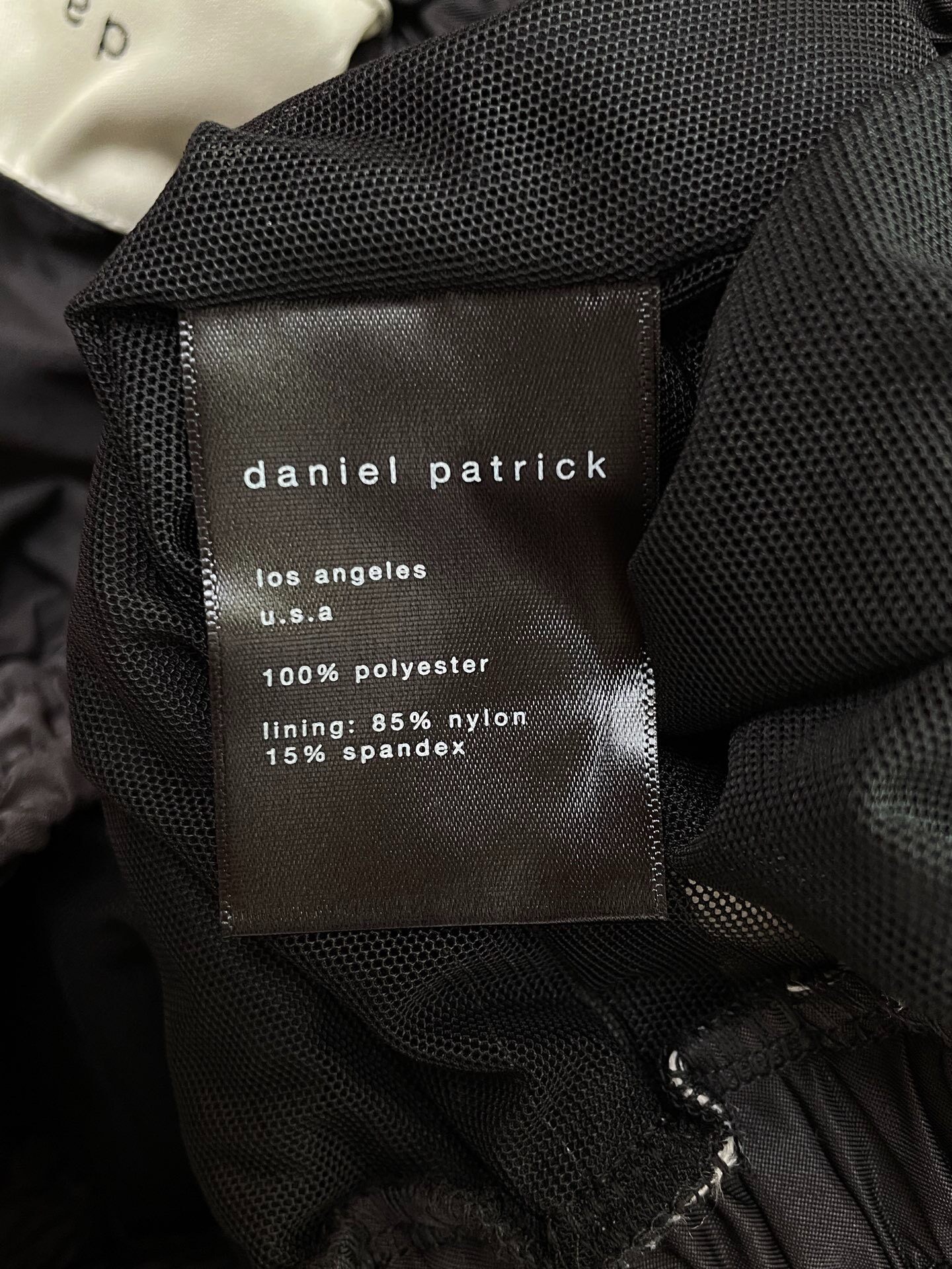 Daniel Patrick Black Jogger Pants — label