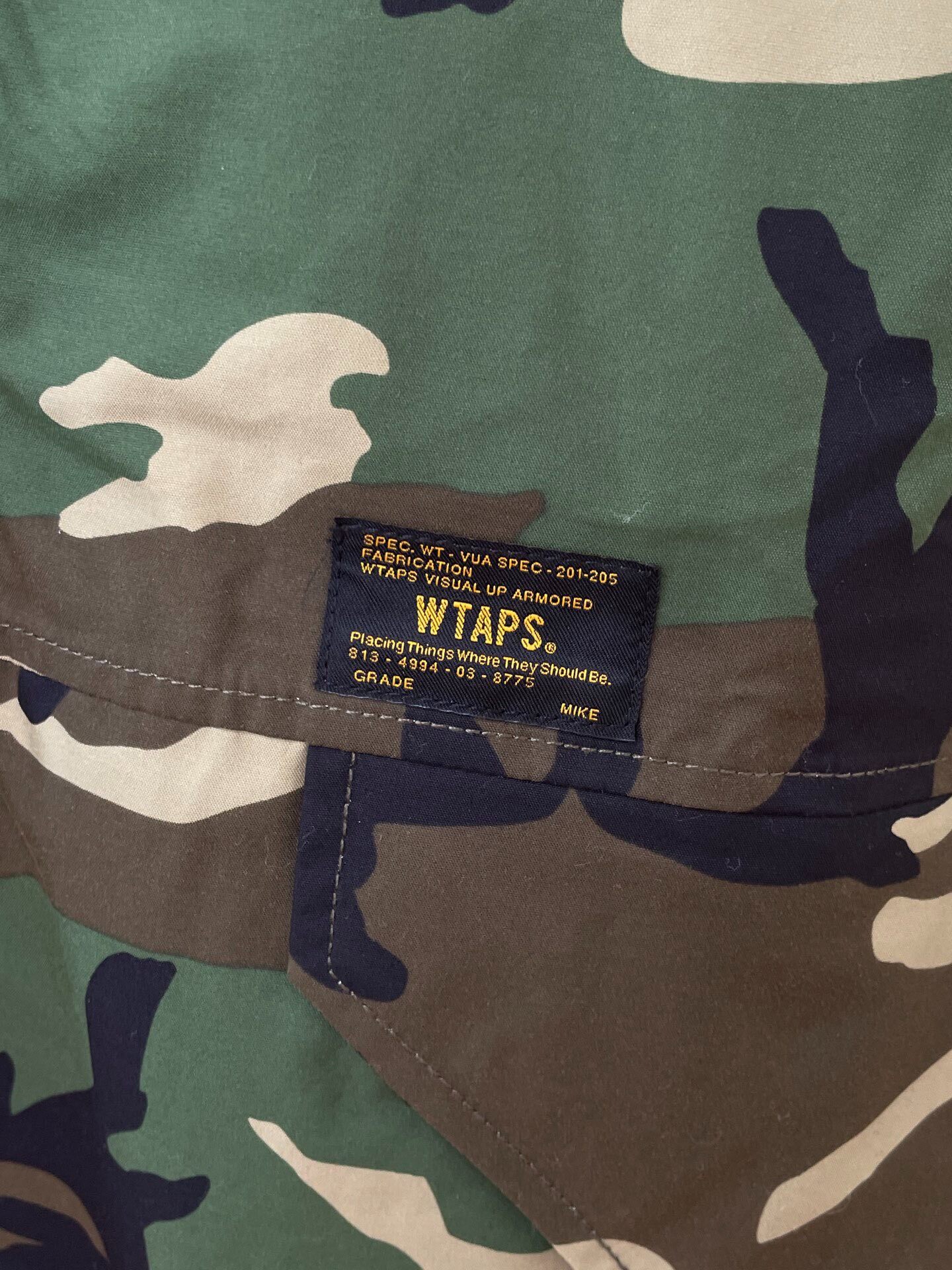 WTAPS Camouflage Hooded Jacket — front