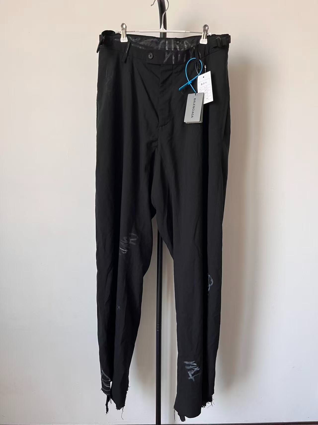 Balenciaga Graffiti Straight-Leg Casual Pants
