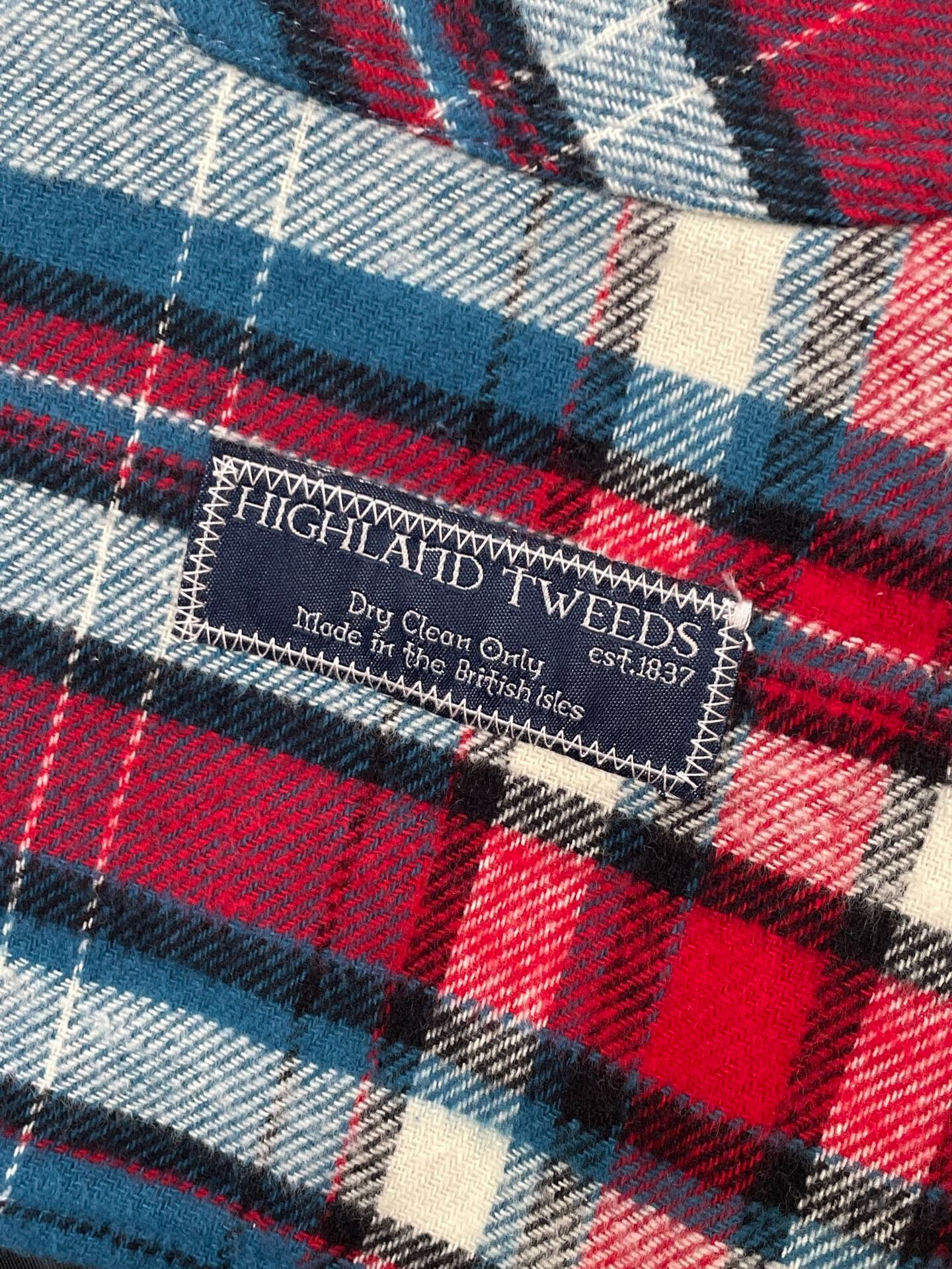 We11Done Blue Red White Plaid Jacket — back
