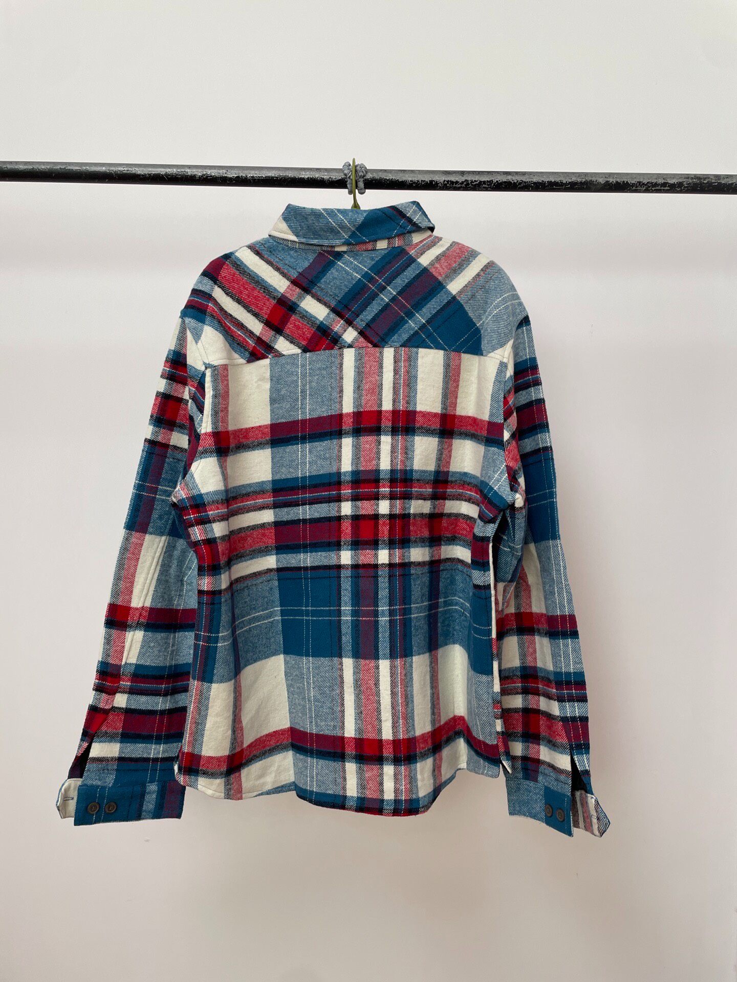 We11Done Blue Red White Plaid Jacket — front
