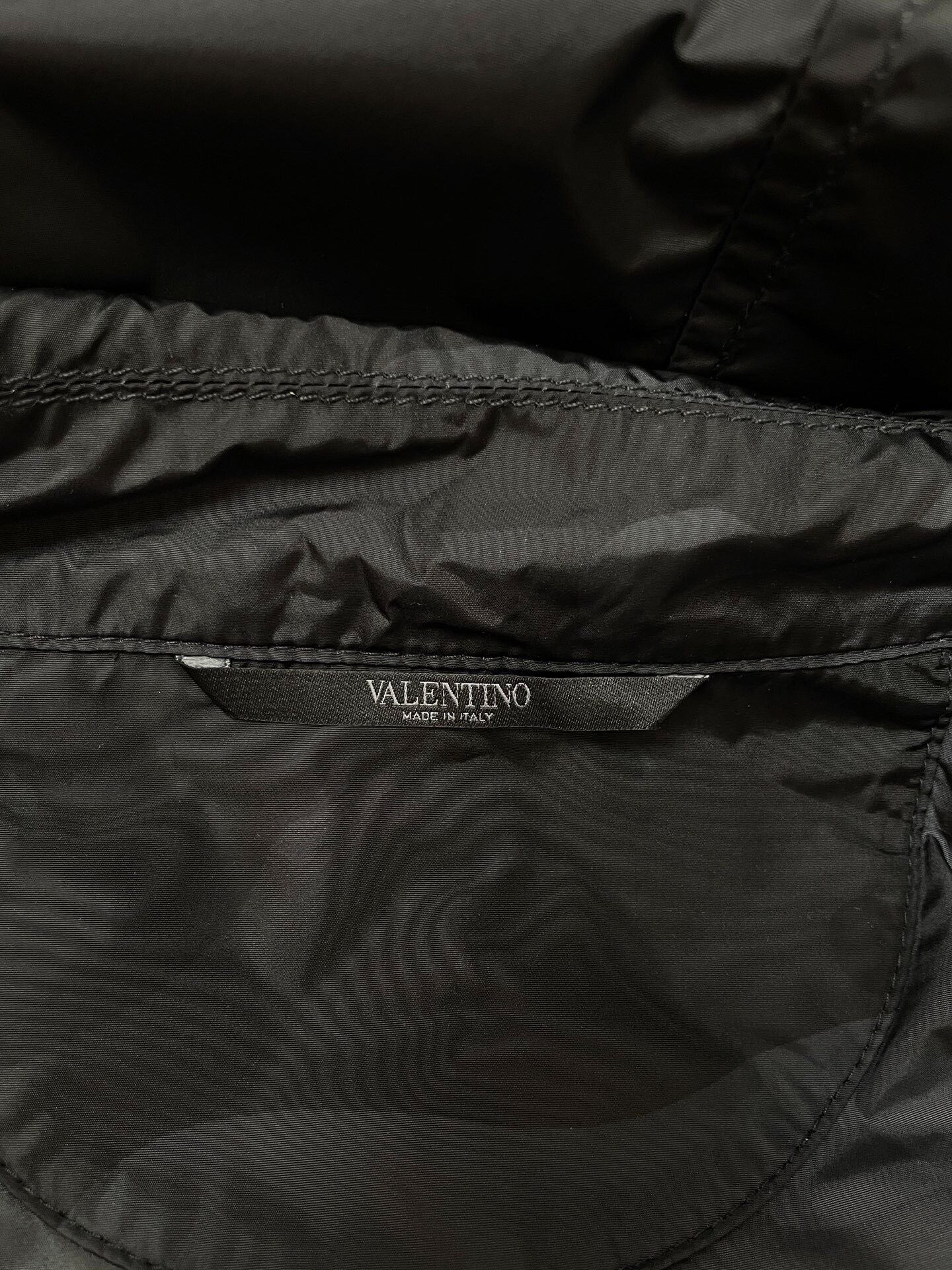 Valentino Camouflage Trench Coat — detail