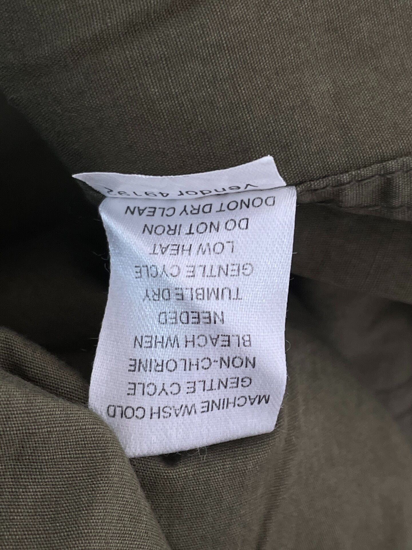 Fear Of God Old Line Camo Jacket — label