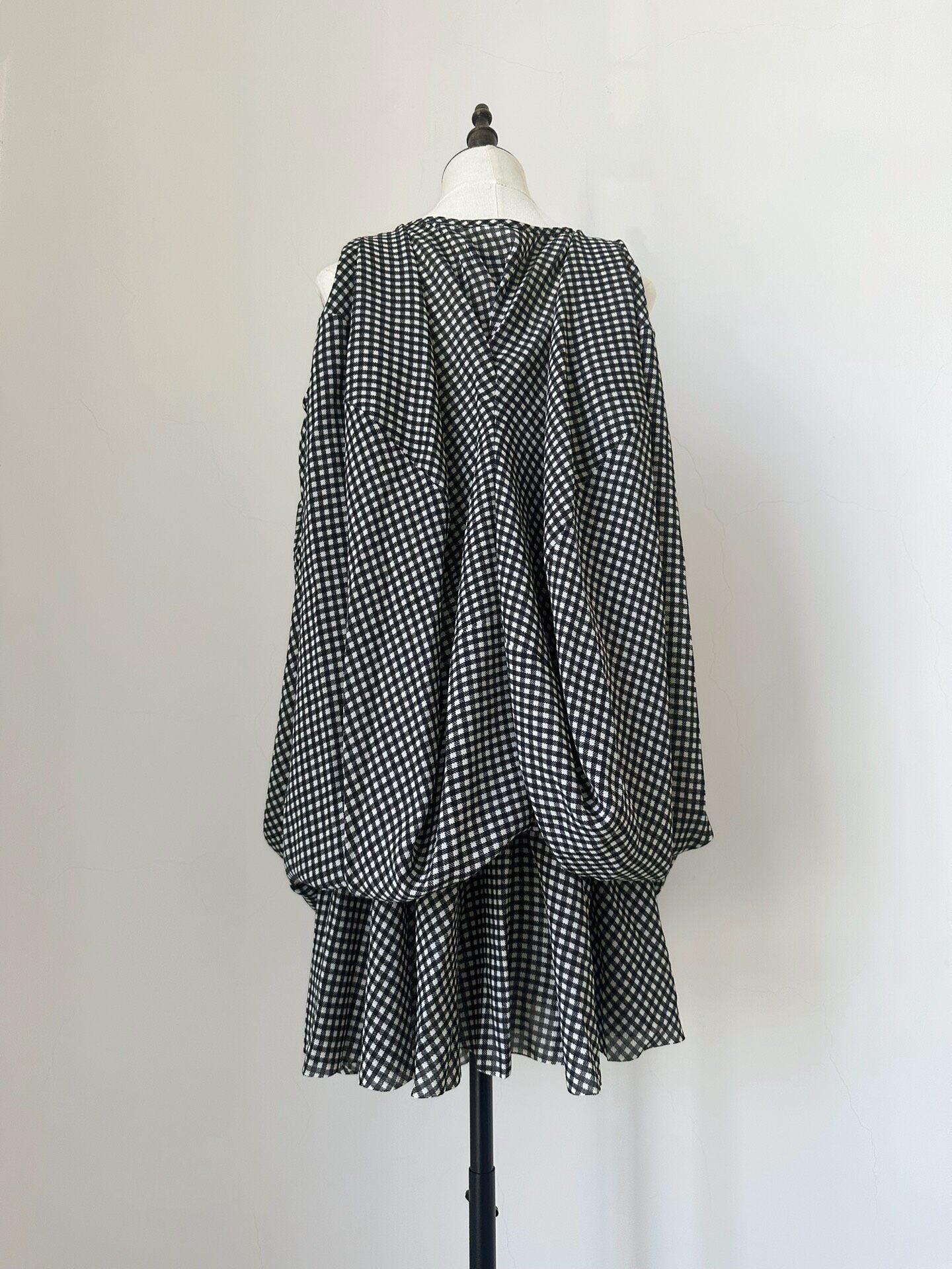 Junya Watanabe 2009 Gingham Flowy Top — front
