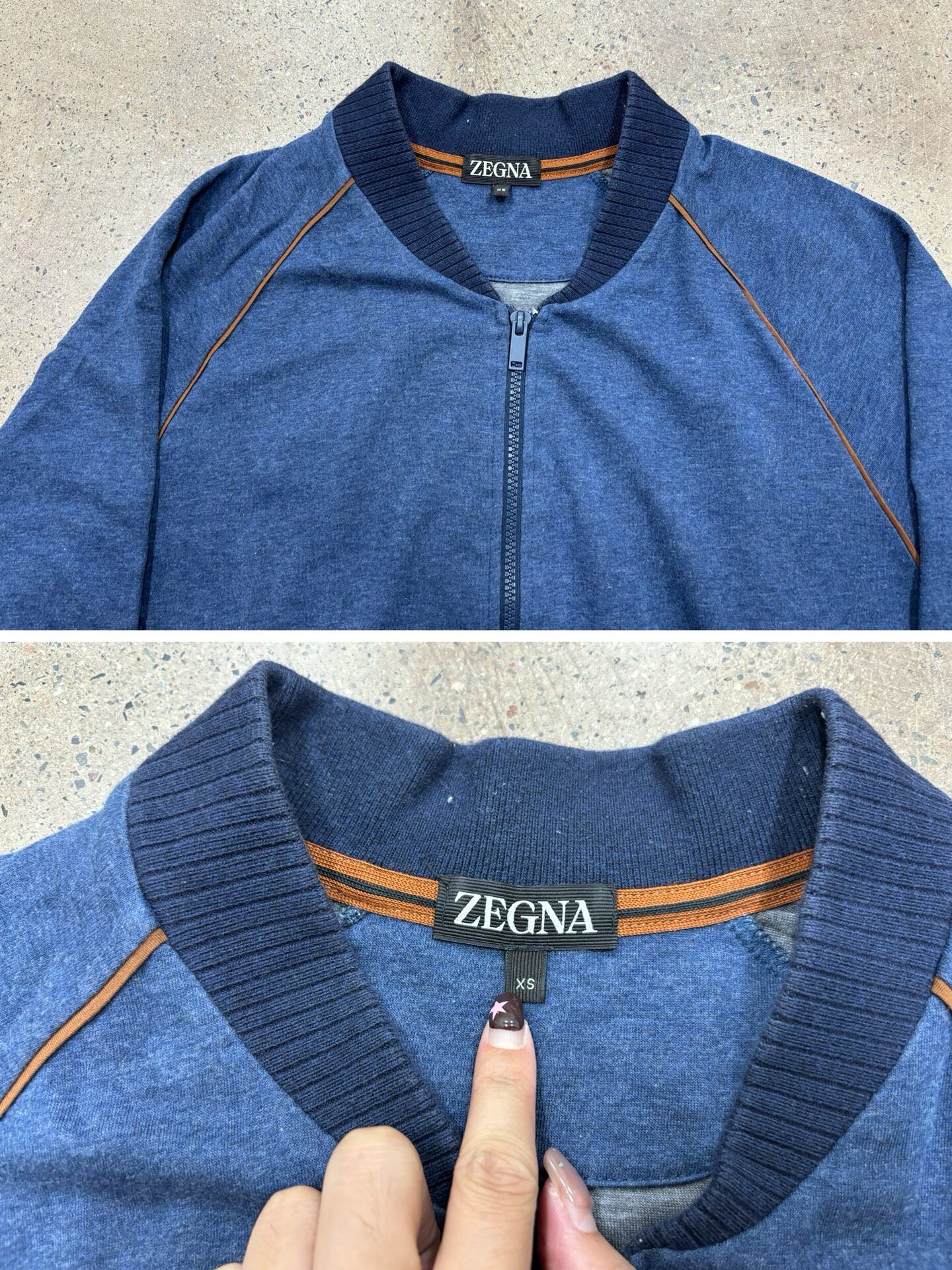 Ermenegildo Zegna Zip-Up Blouson Jacket — back