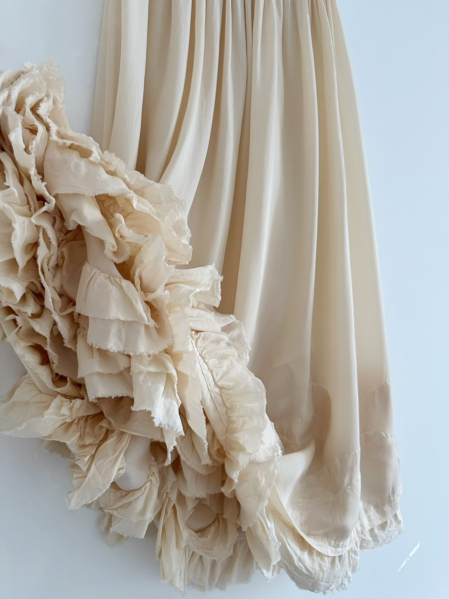 Comme des Garcons Tricot 1999 Ruffle Skirt — detail
