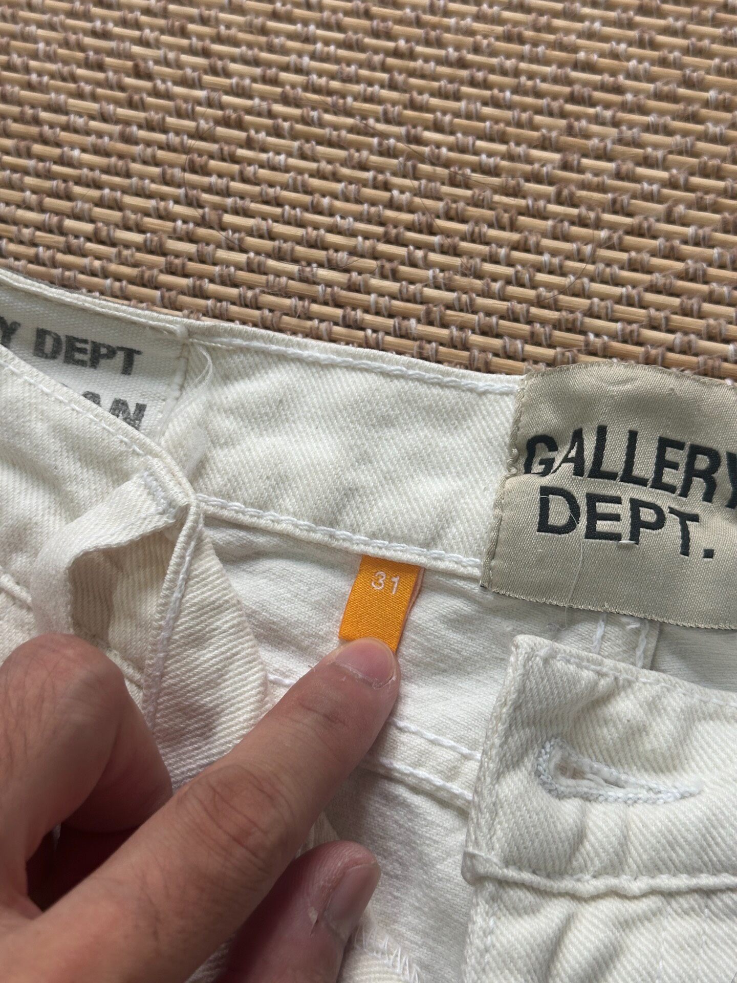 Gallery Dept Flame Flared Jeans — label
