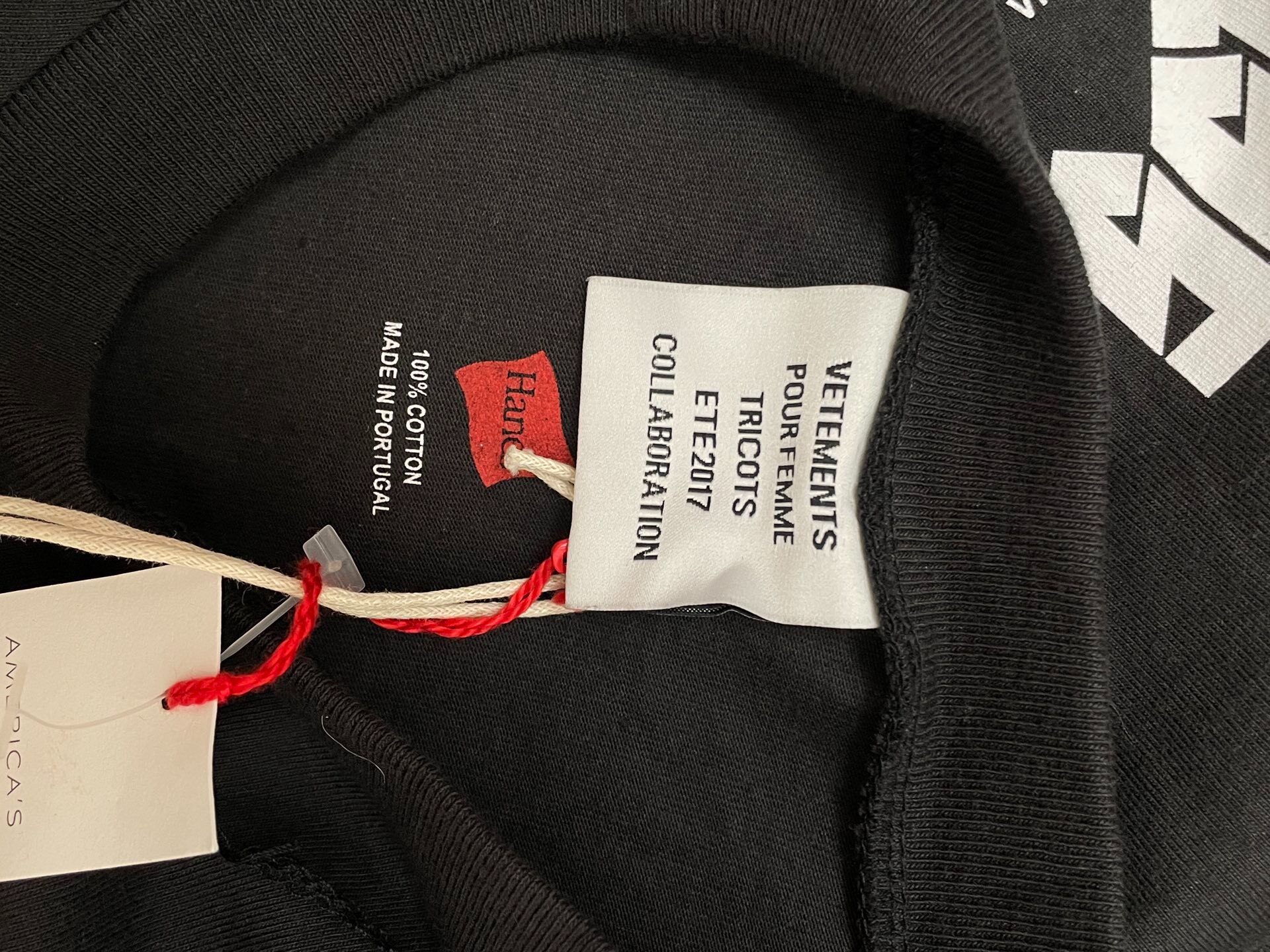 Vetements x Hanes Staff Short Sleeve T-Shirt — back