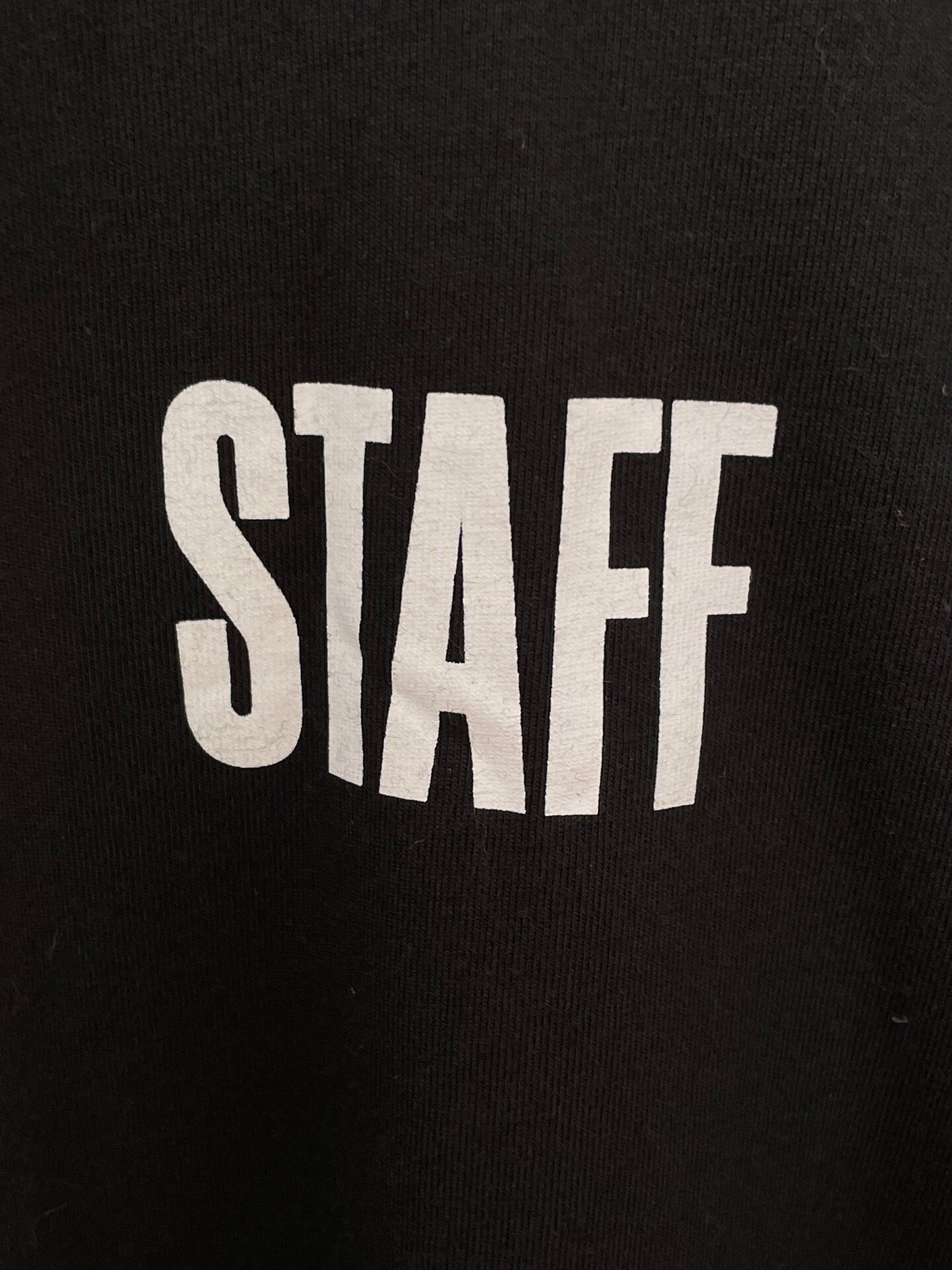 Vetements x Hanes Staff Short Sleeve T-Shirt — detail