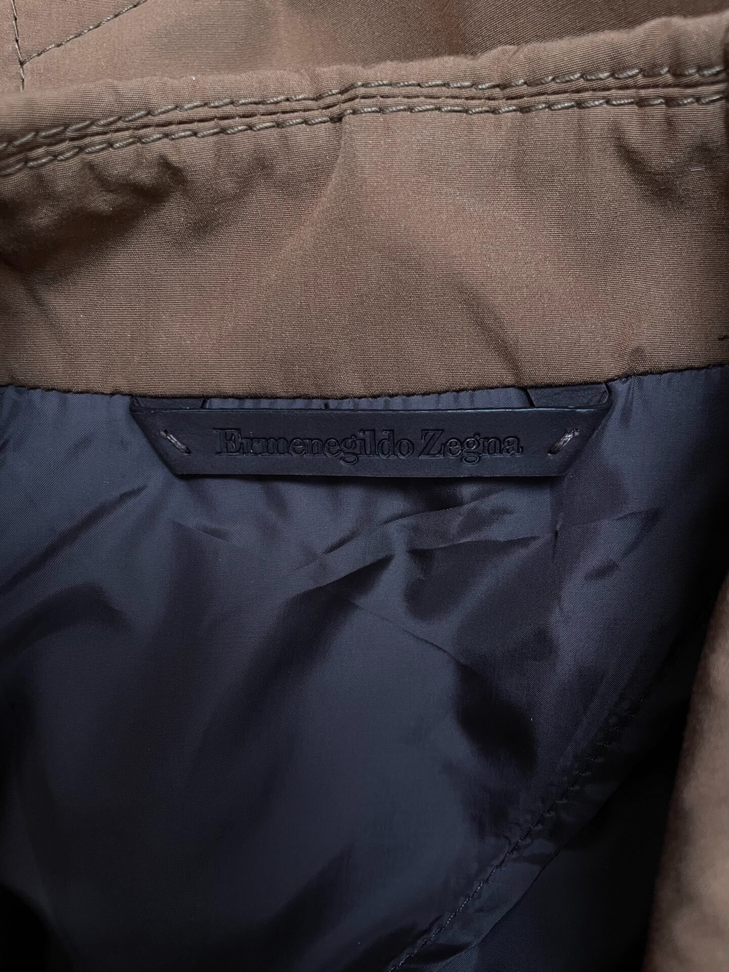 Zegna Mid-length Trench Coat With Belt — detail