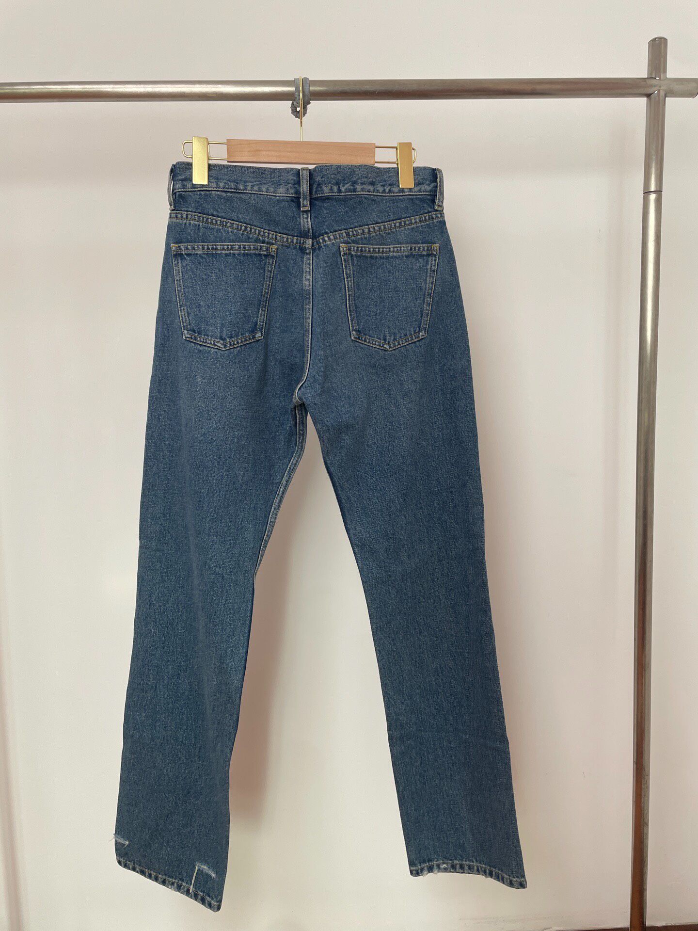 Balenciaga Straight Denim Jeans — front