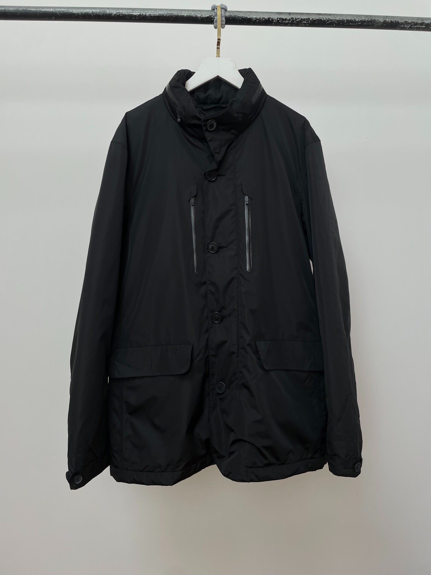 Zegna Black Winter Technical Jacket