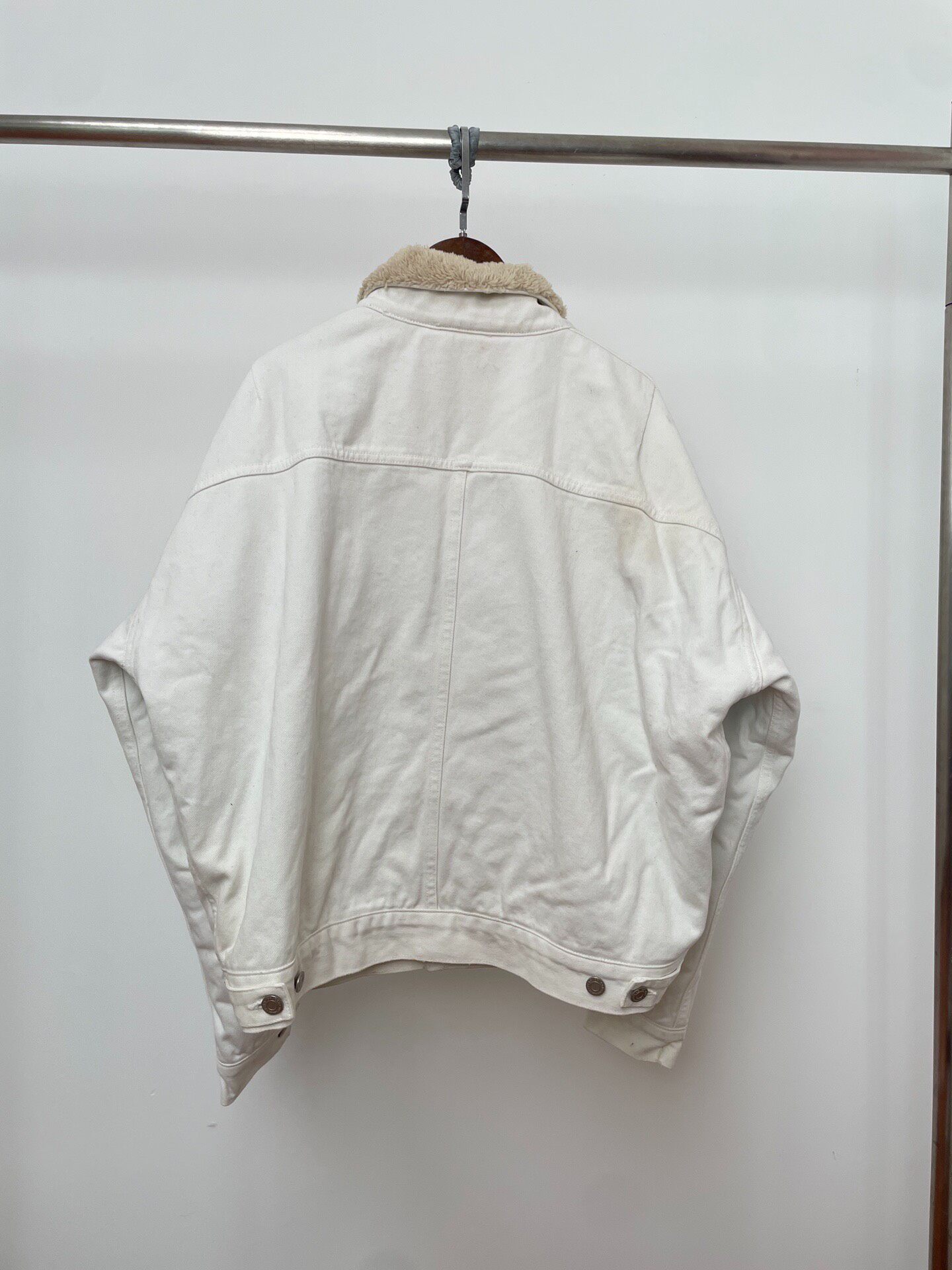 Fear of God 4th White Shearling Jacket — front
