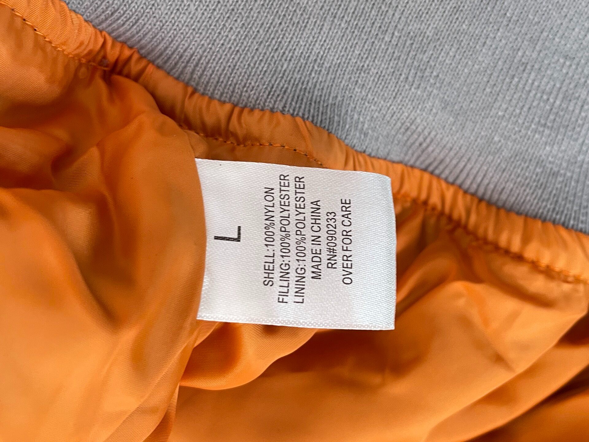 Fear of God 4th Silver Bomber Jacket — label