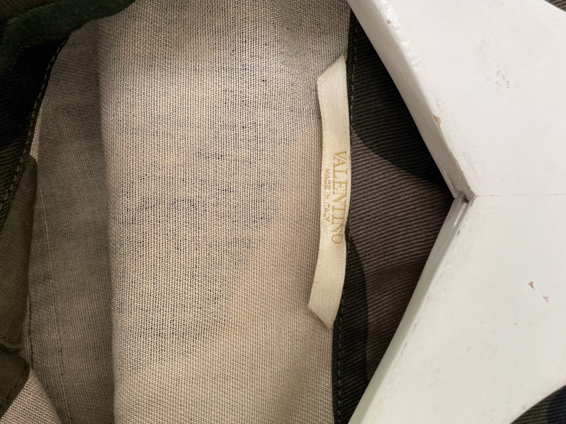 Valentino Beaded Camouflage Shirt Jacket — back