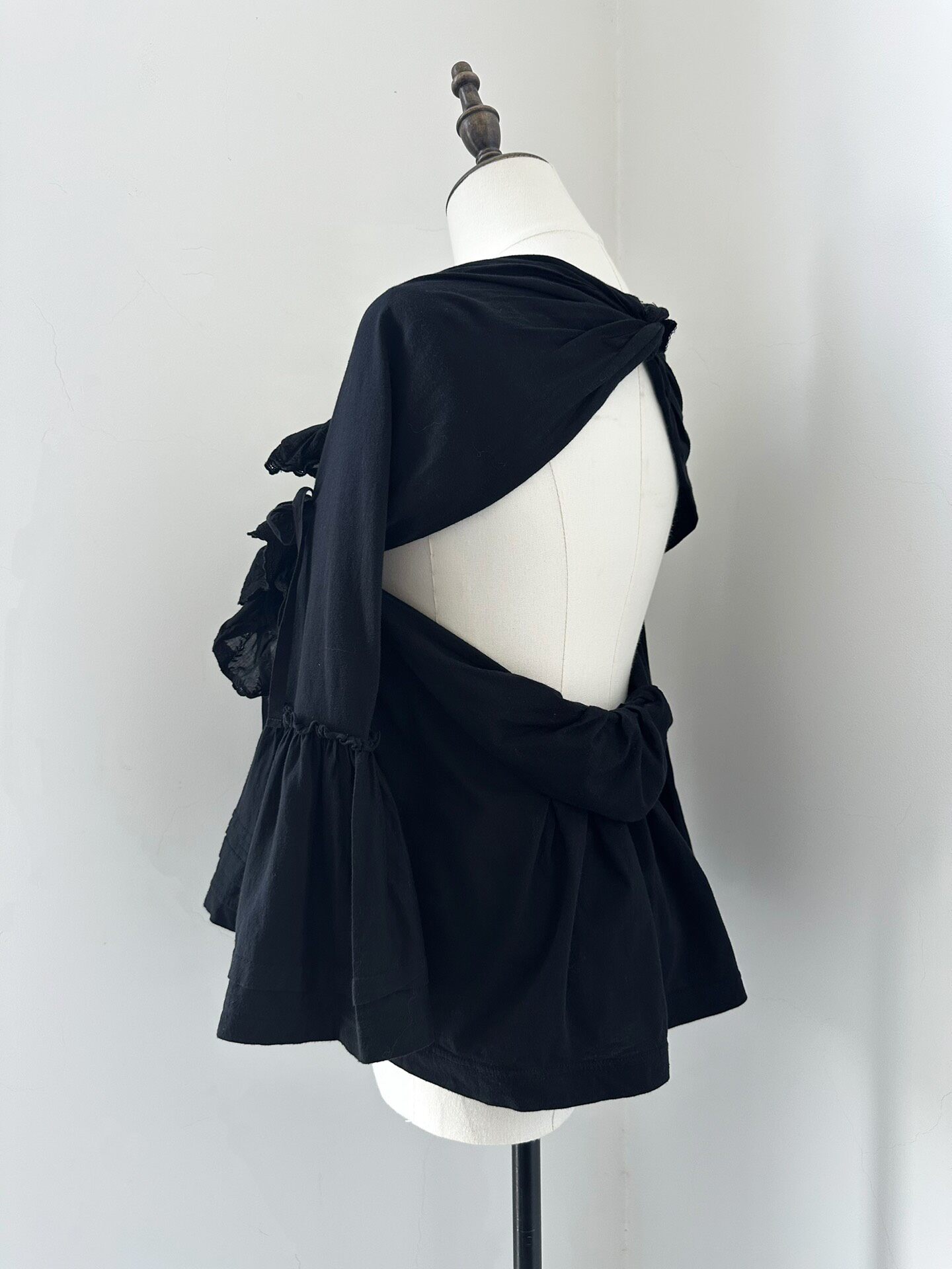 Comme des Garcons Tricot Bell Sleeve Top — detail