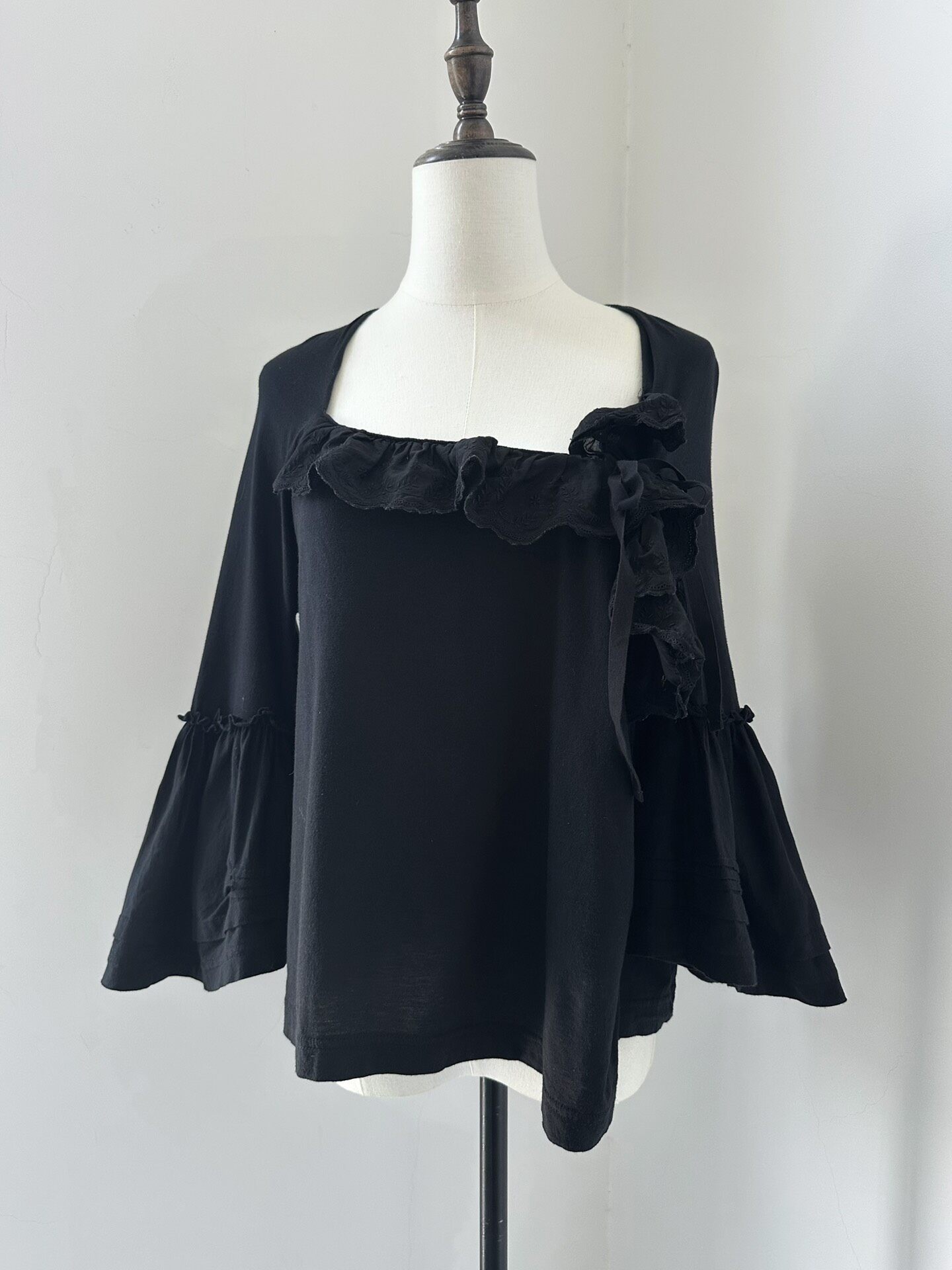 Comme des Garcons Tricot Bell Sleeve Top — front