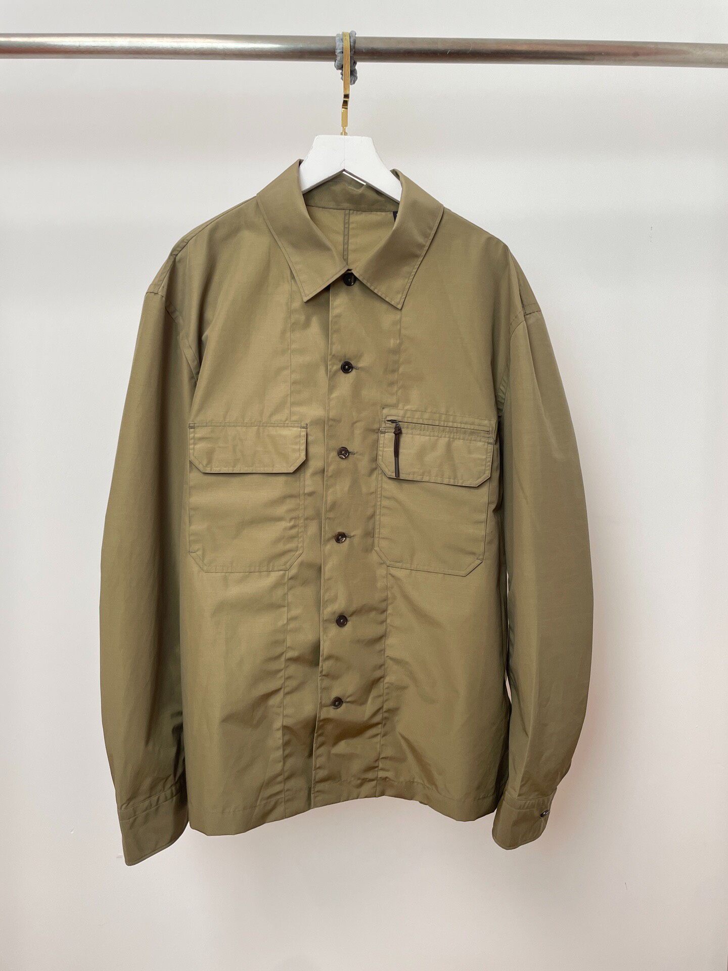 Zegna Shirt-Style Nylon Jacket