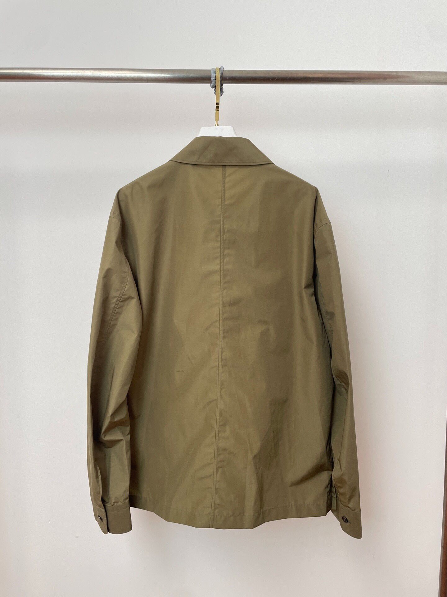 Zegna Shirt-Style Nylon Jacket — front