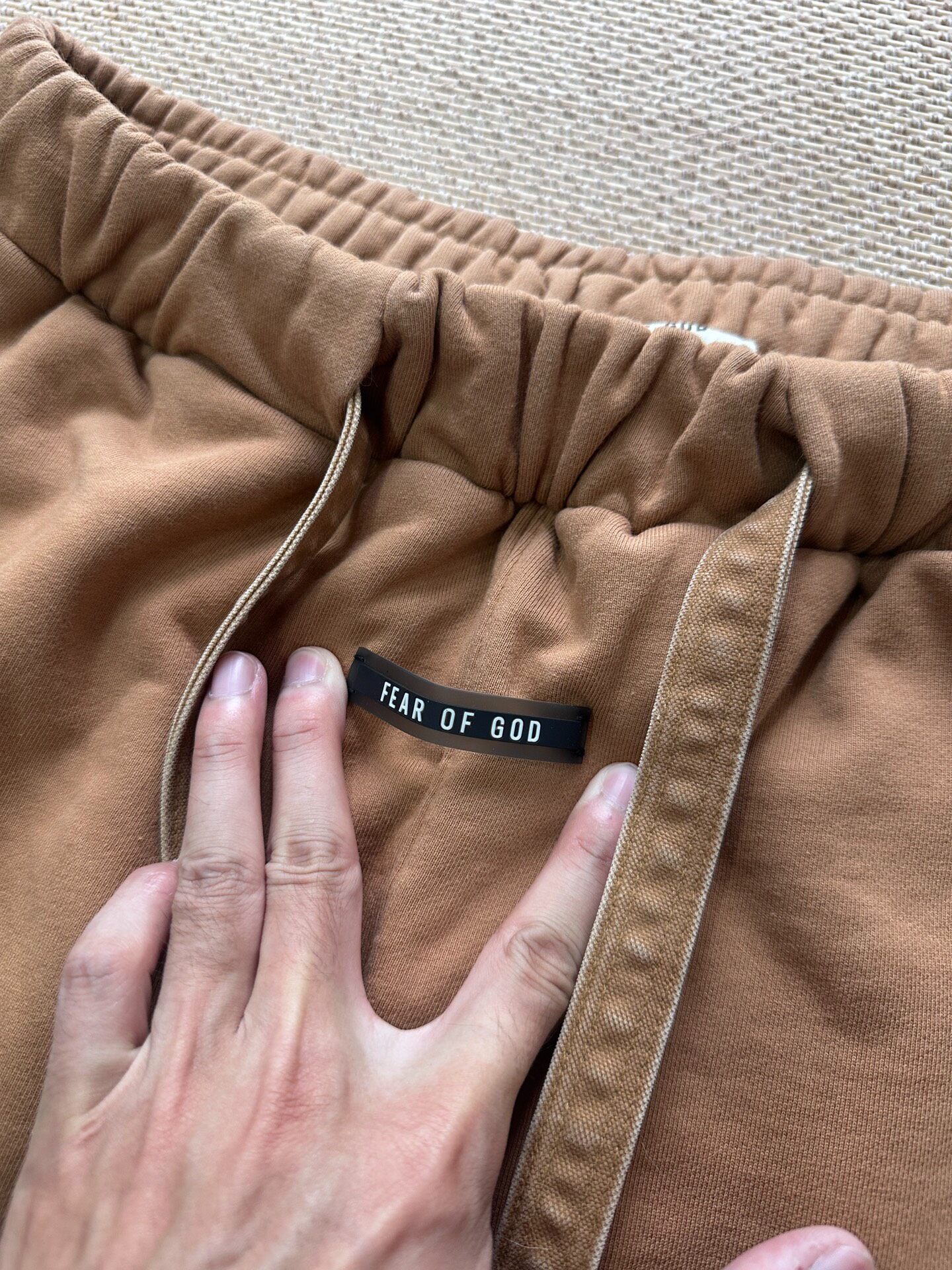 Fear of God 6th Camel Track Pants — detail