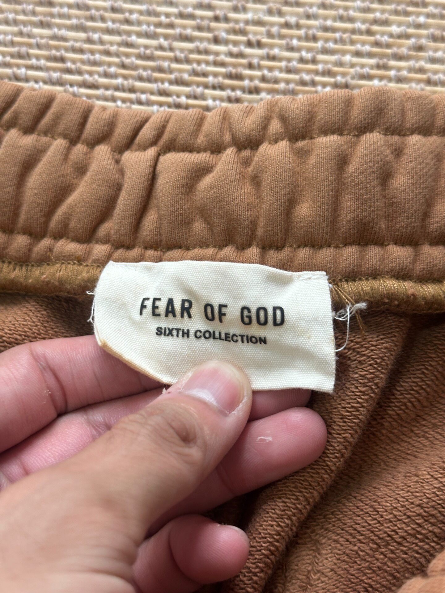 Fear of God 6th Camel Track Pants — back