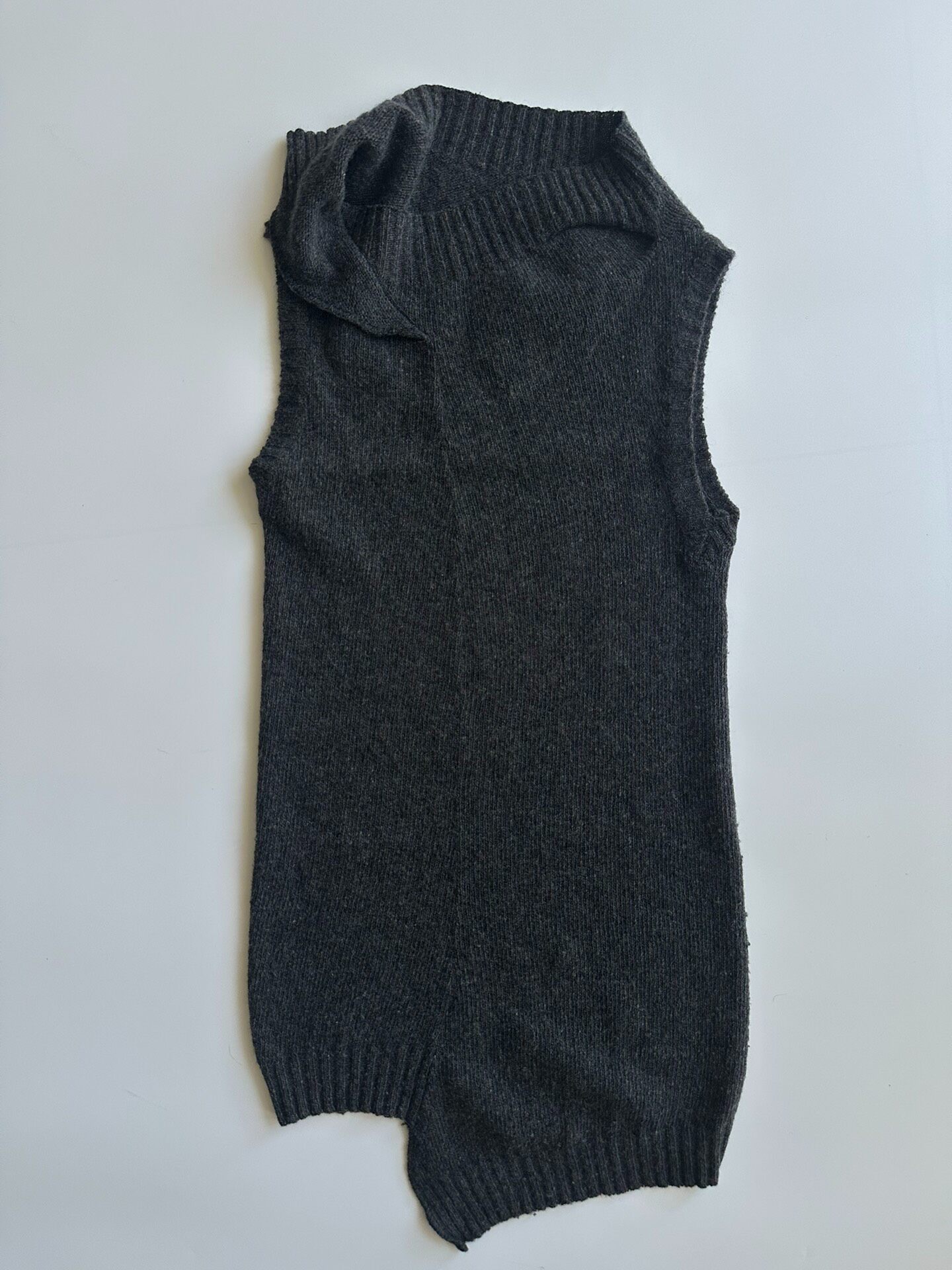 Ann Demeulemeester Asymmetrical Knit Vest
