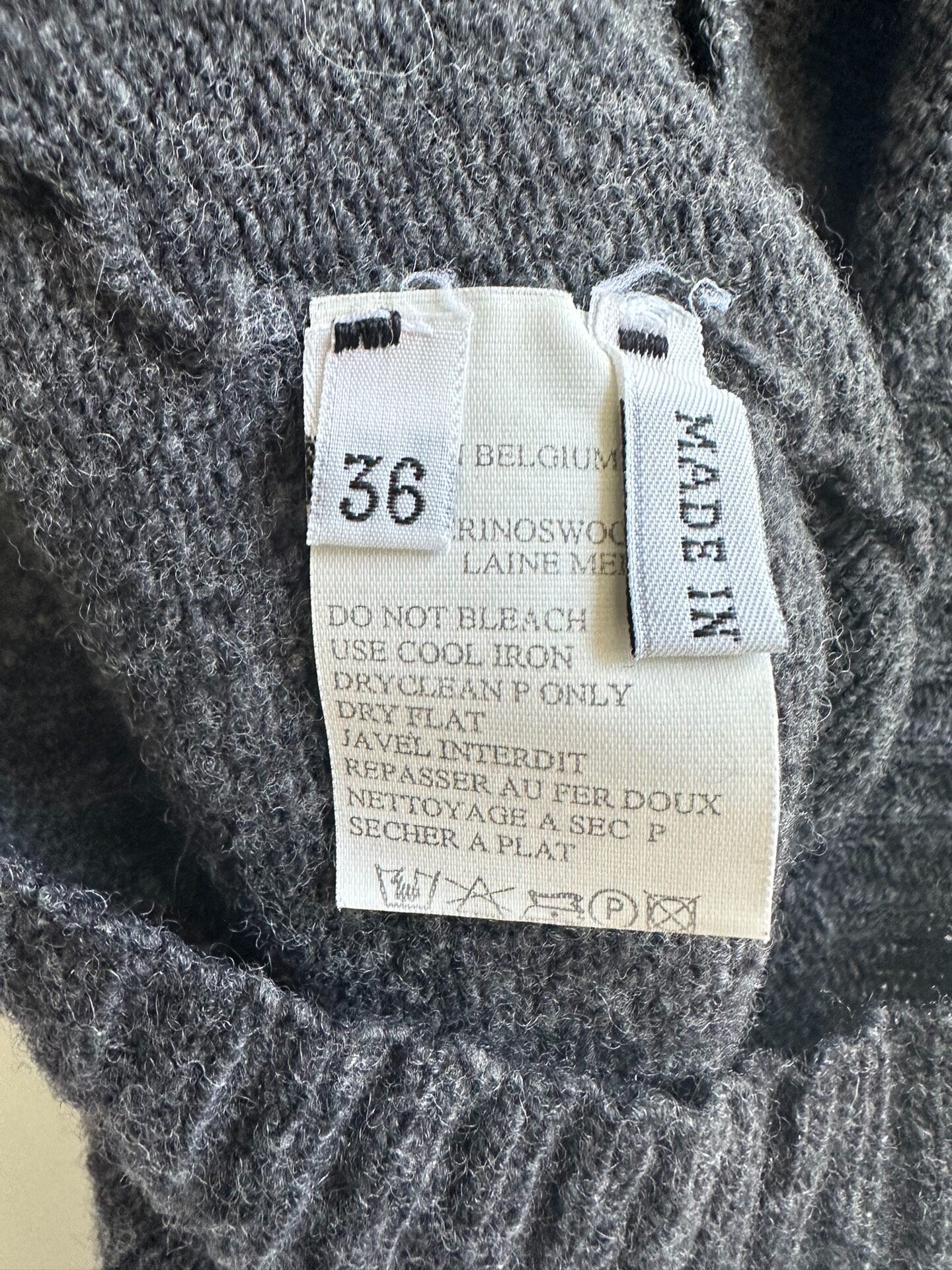 Ann Demeulemeester Asymmetrical Knit Vest — back