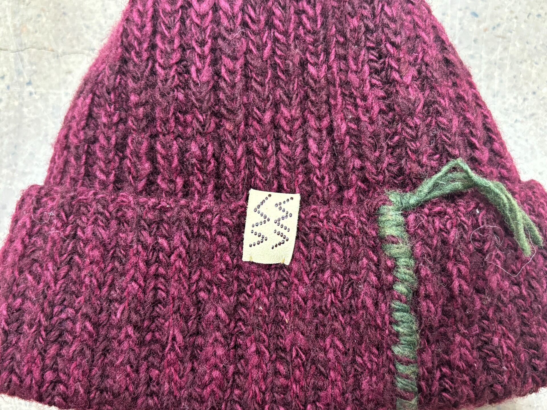 Visvim 22AW Spot Natural Dye Knit Cap — back