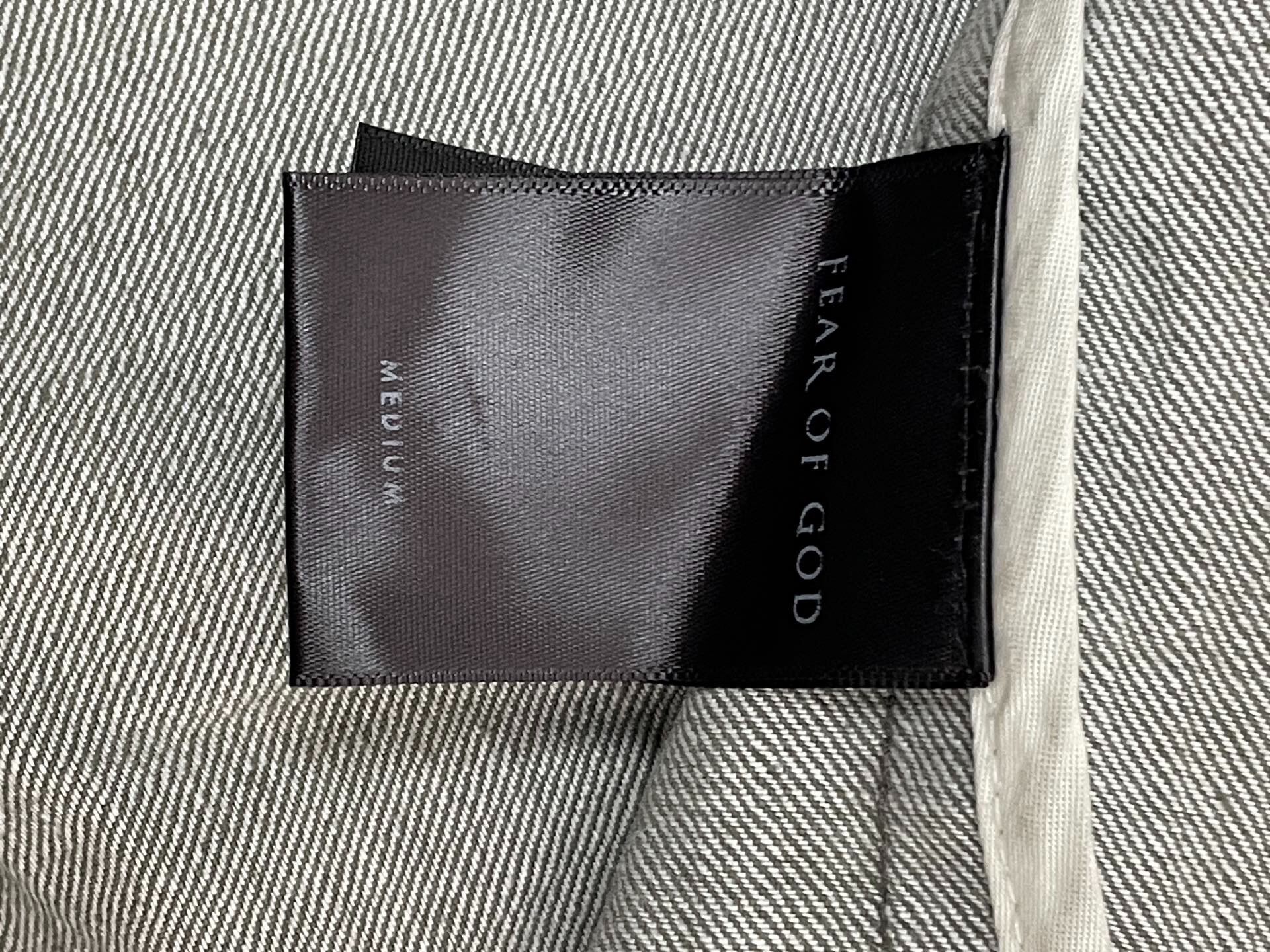 Fear of God Gray Denim Trucker Jacket — back