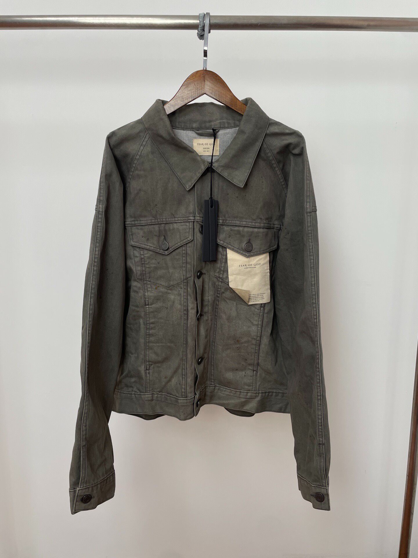 Fear of God Gray Denim Trucker Jacket